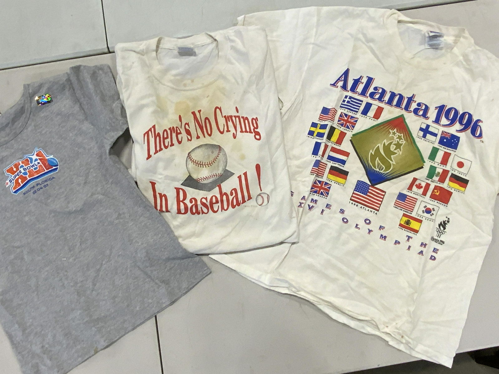 Group Lot 13 Vintage Cotton Sports T-Shirts (1 of 6)