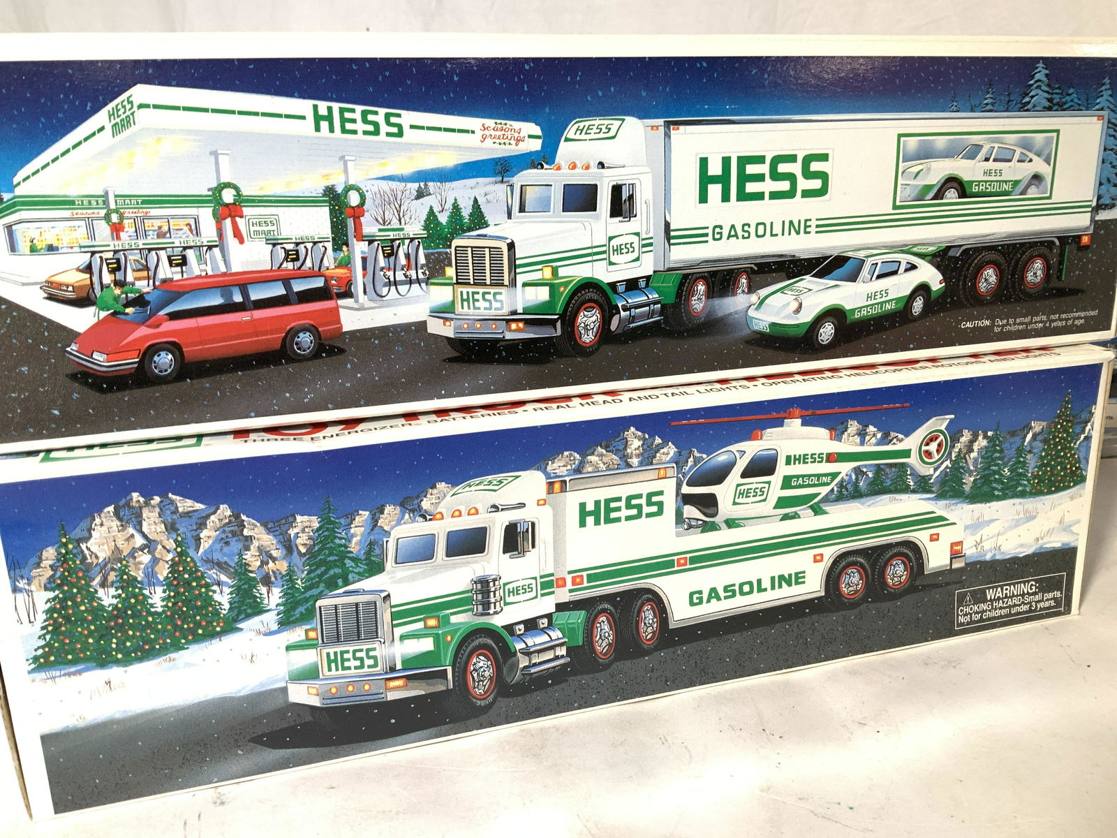 Lot 3 HESS TRUCKS w Spaceship & Copter, Org Boxes (1 of 6)