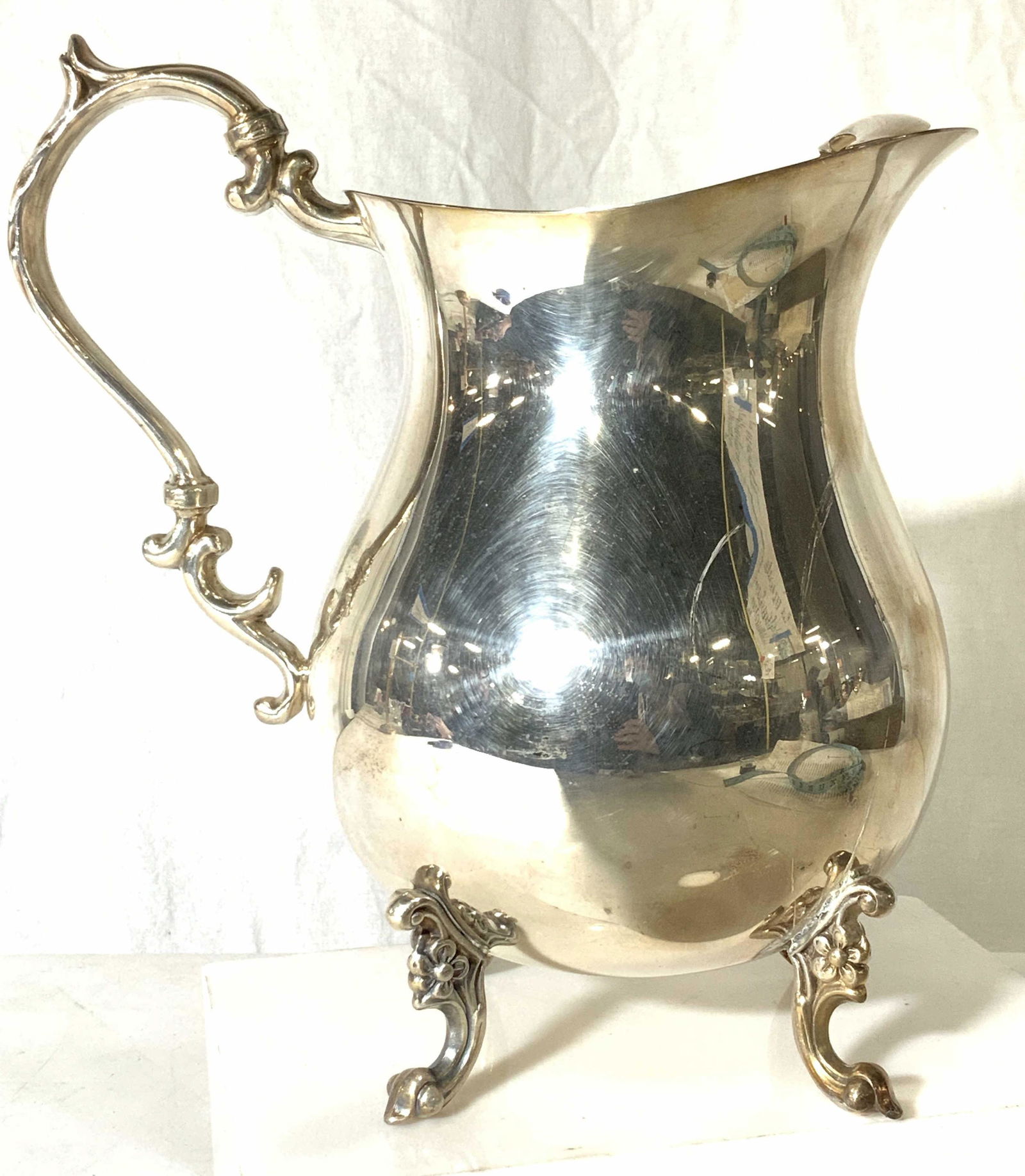 Mfg Co RRS Silver Plated Art Nouveau Water Ewer US (1 of 8)