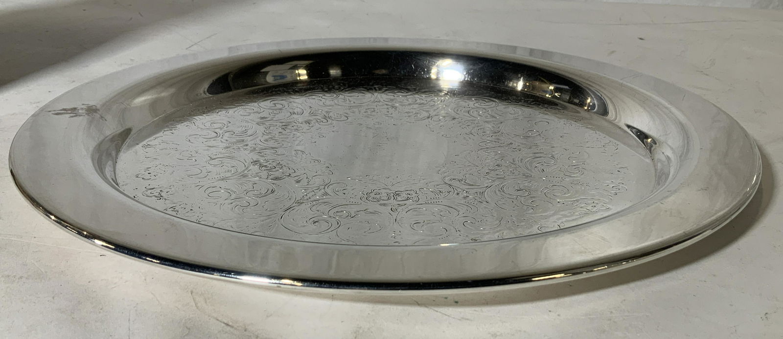 William Rogers Silver Plate Etched Tray (1 of 6)