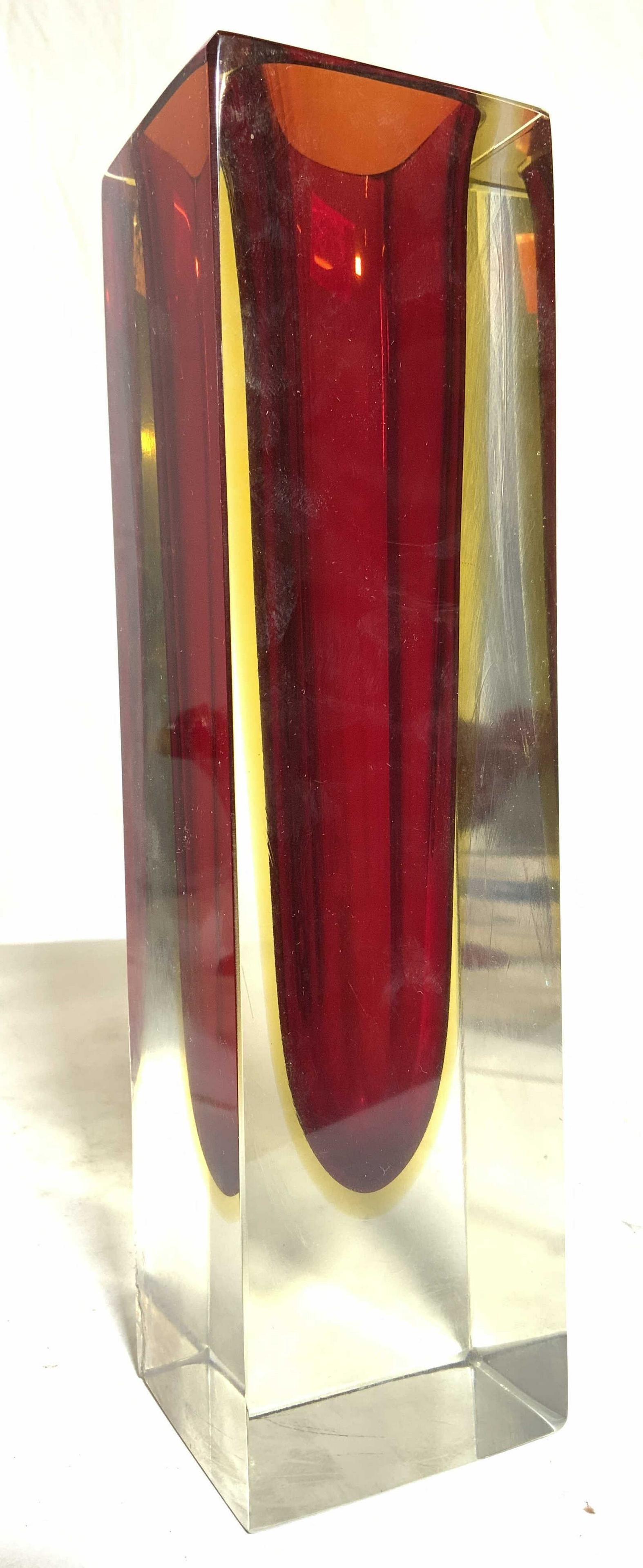 Thick Walled Art Glass Vase (1 of 8)