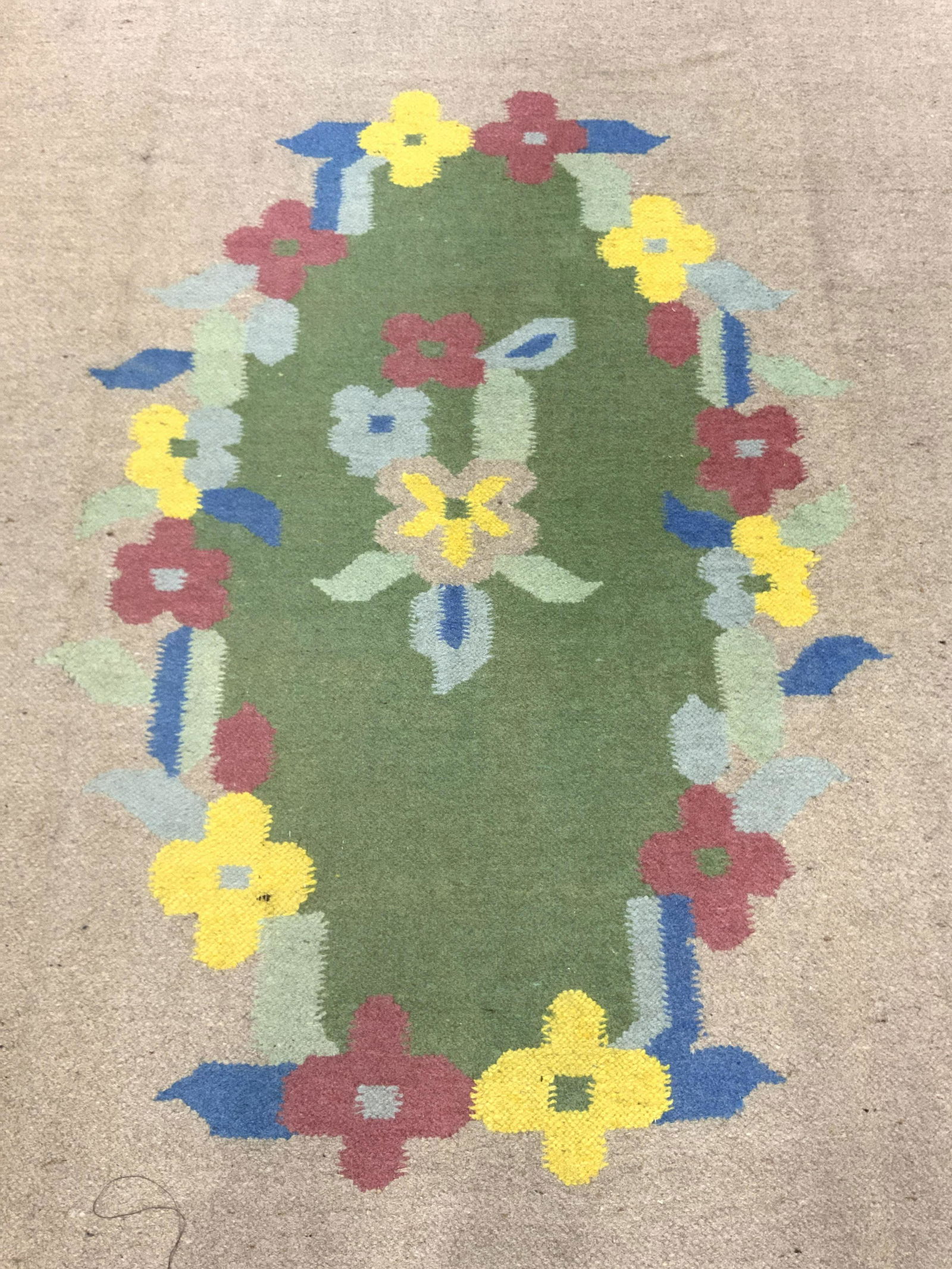 Vintage Handmade Wool Area Rug (1 of 9)