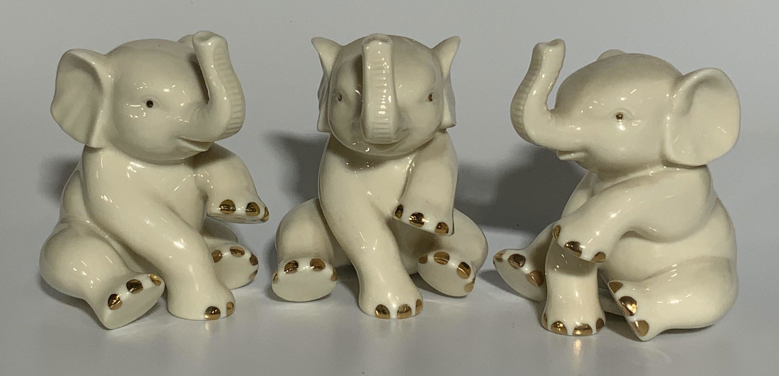 Vintage lot 3 LENOX Porcelain Elephants (1 of 6)