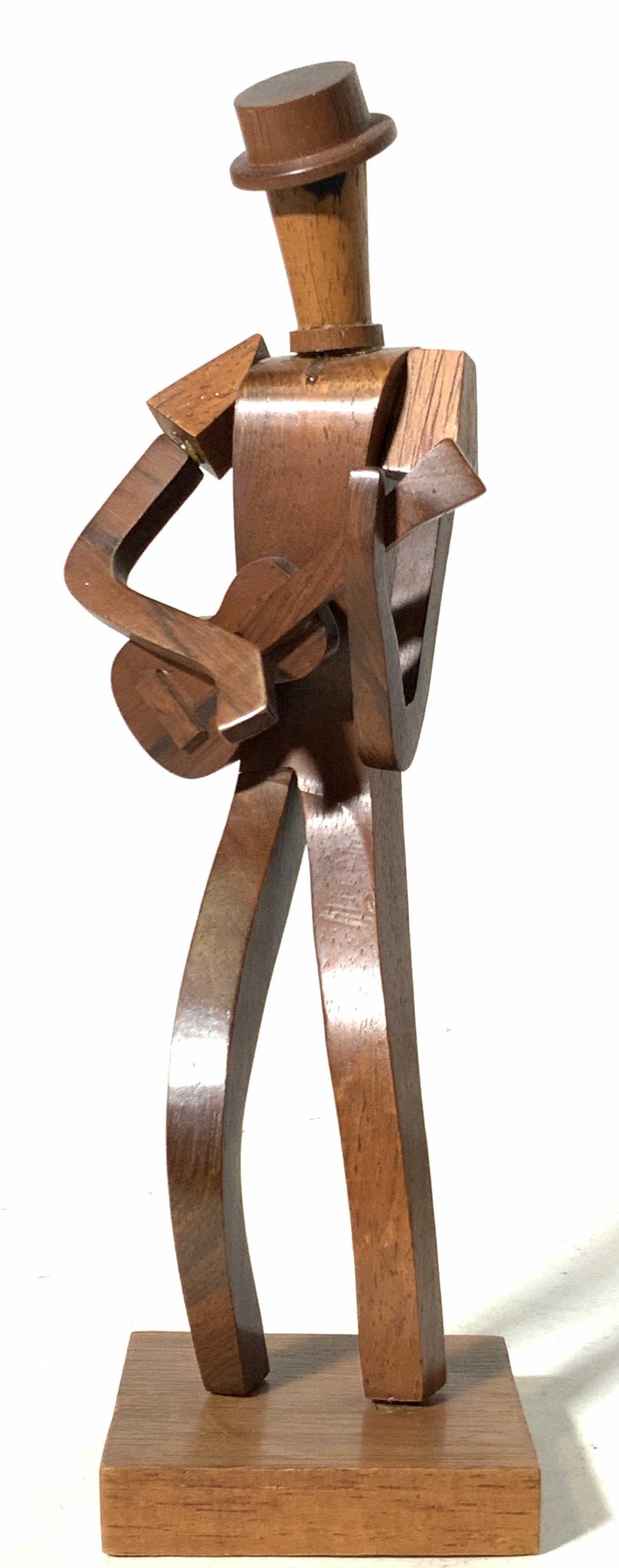 Polished Wooden Figure W Guitar (1 of 9)