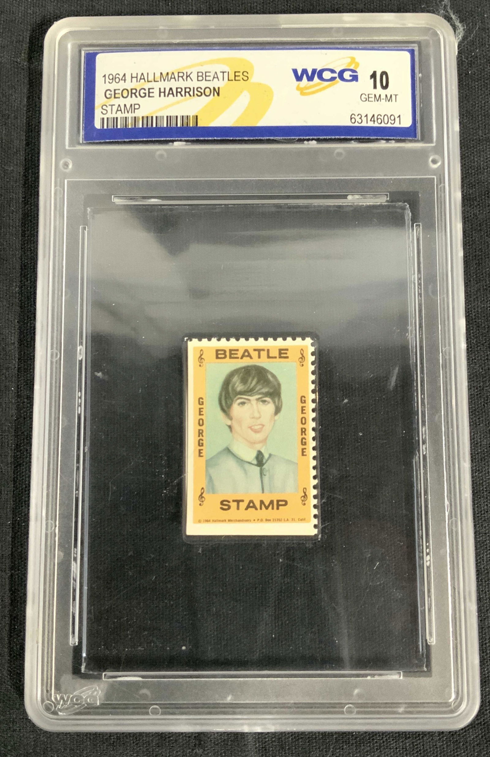 George Harrison Hallmark Beatles Stamp 1964 (1 of 10)