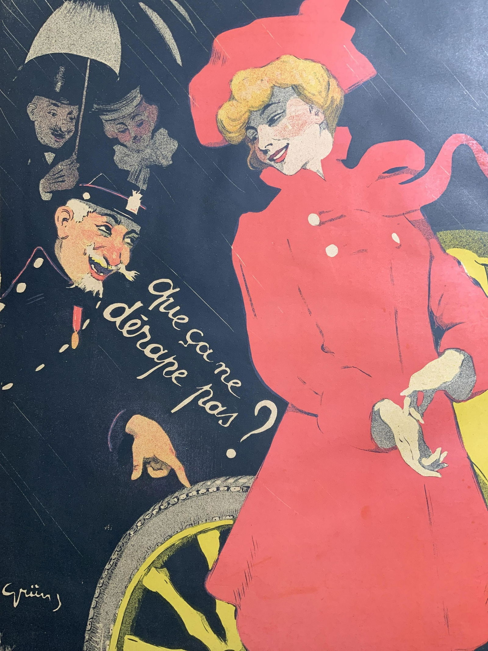 JULES ALEXANDRE GRUN Que ca ne Derape Pas Poster (1 of 11)