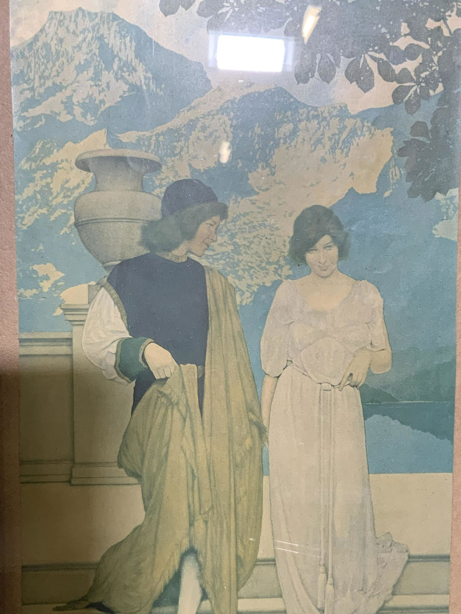 Renaissance Style Lithograph of Couple (1 of 9)