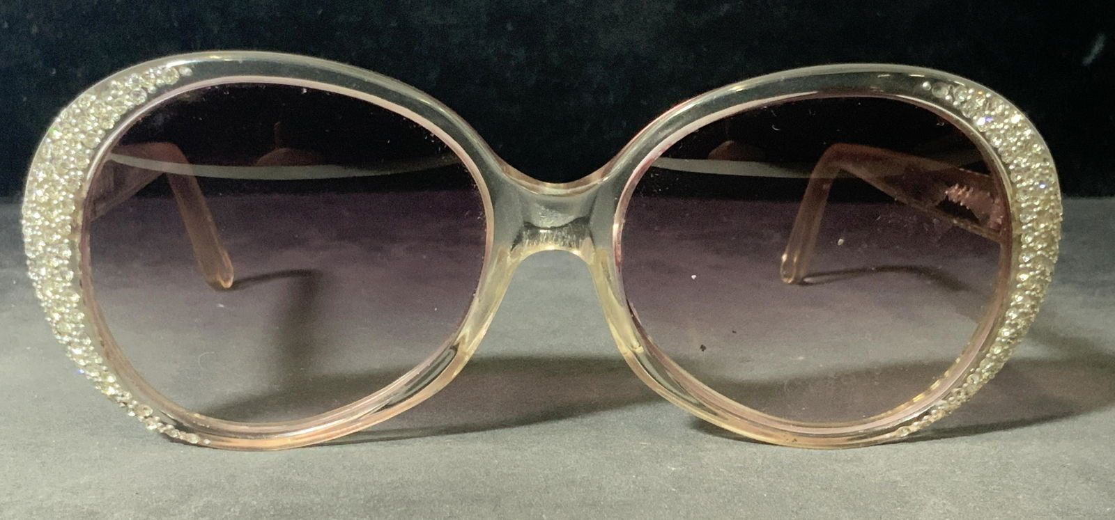 LUGENE  Rhinestone Sunglasses, Italy (1 of 7)