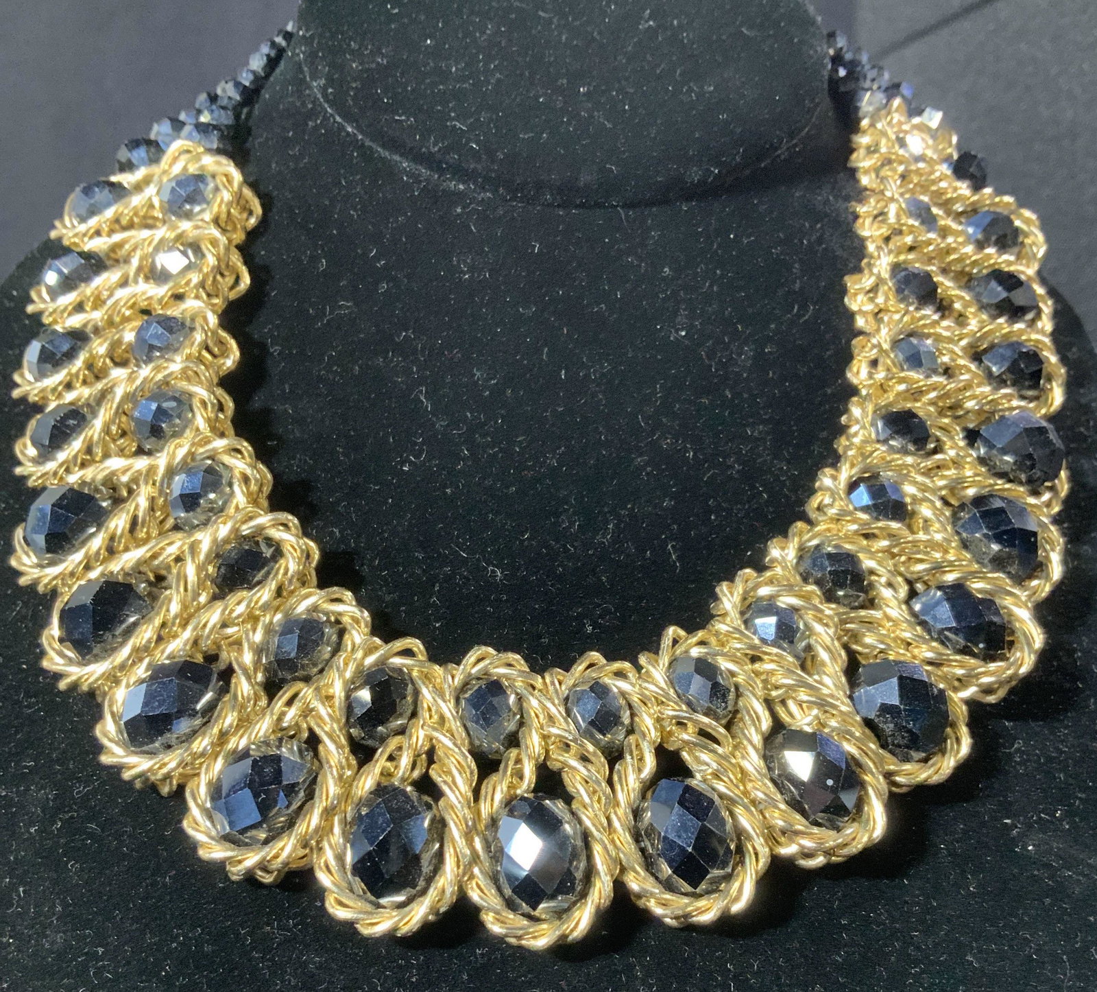 Aurora Borealis Rondelle Cocktail Necklace (1 of 4)