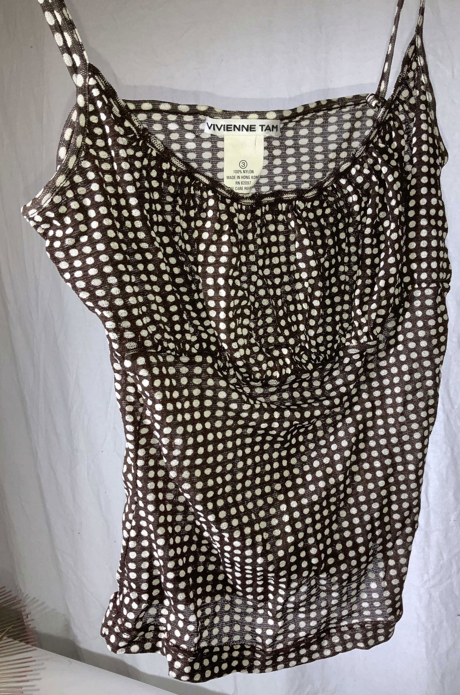 Vivienne TAM Nylon Mesh Polka Camisole Shirt (1 of 5)
