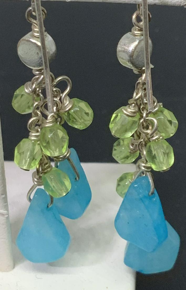Artisanal Beaded Dangle Earrings, Jewelry (1 of 5)
