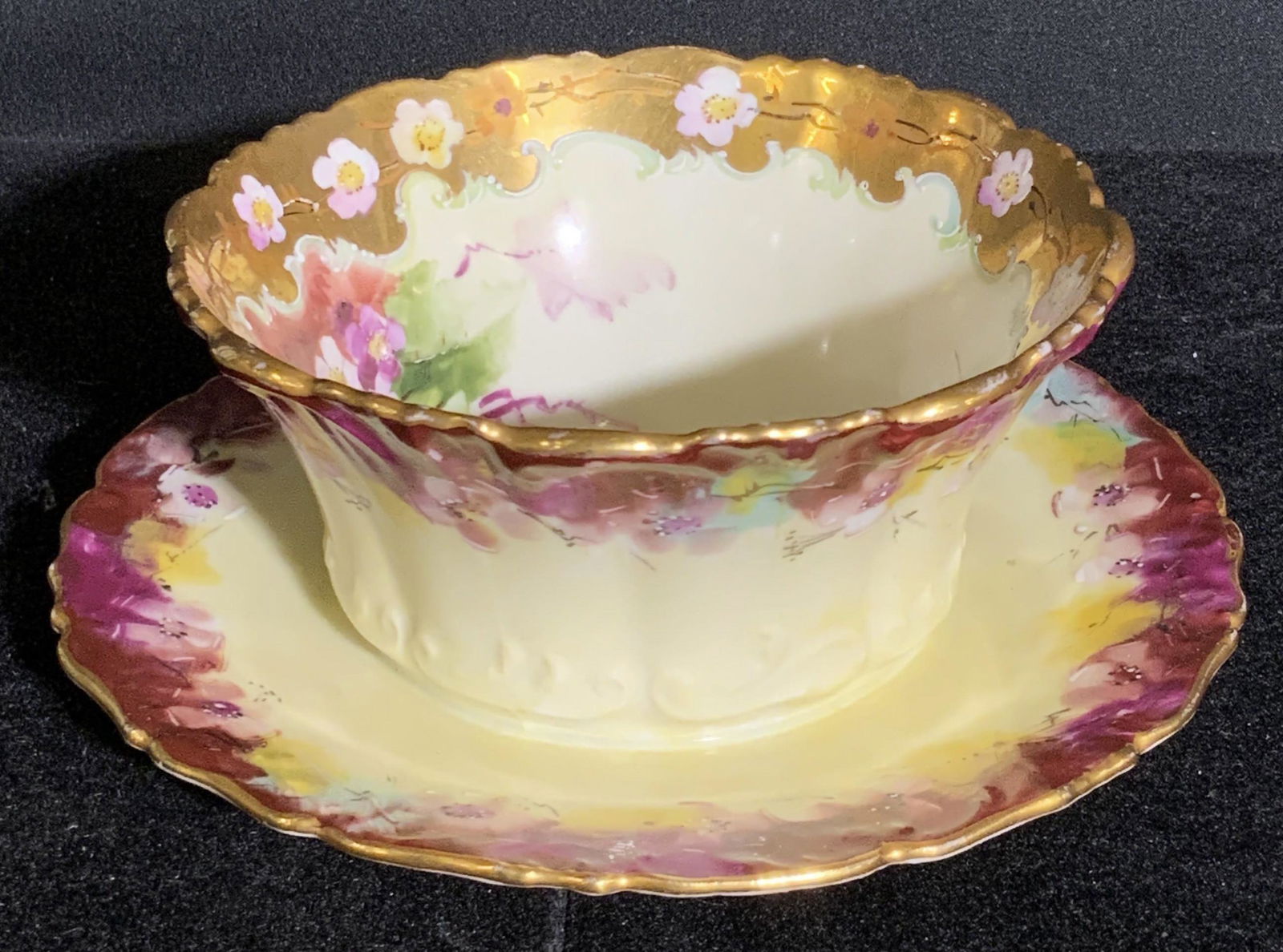 Vntg T & V FRANCE Signed Porcelain Serving Vessel (1 of 10)