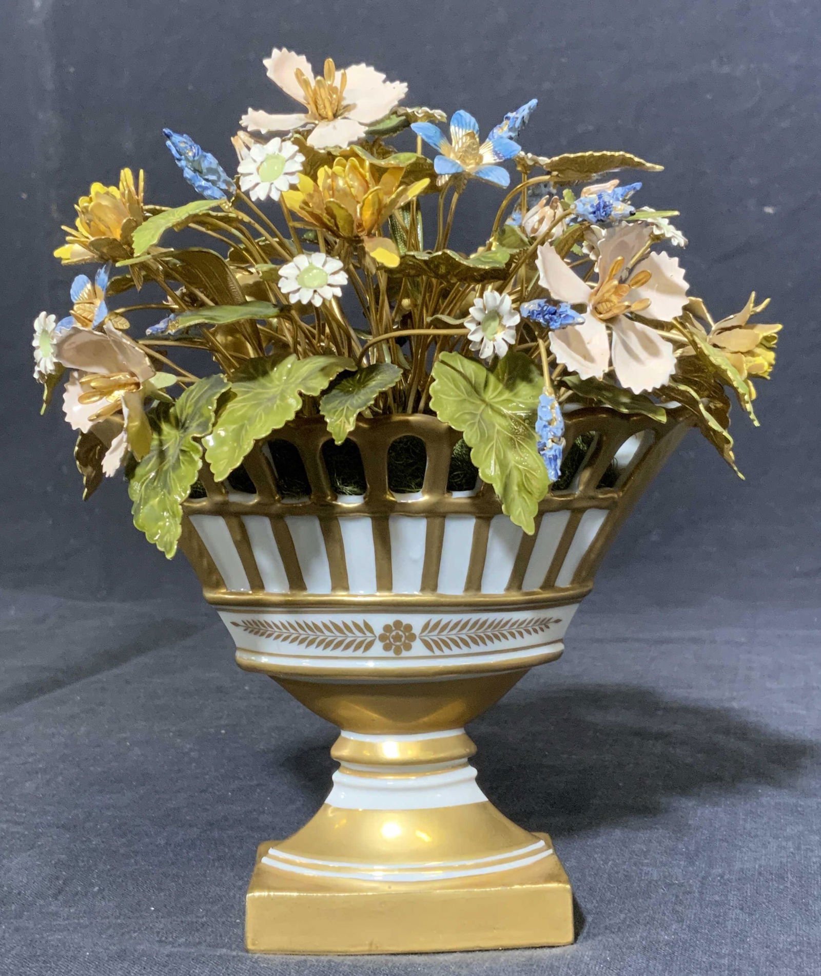 GORHAM Enameled Brass Bouquet (1 of 8)
