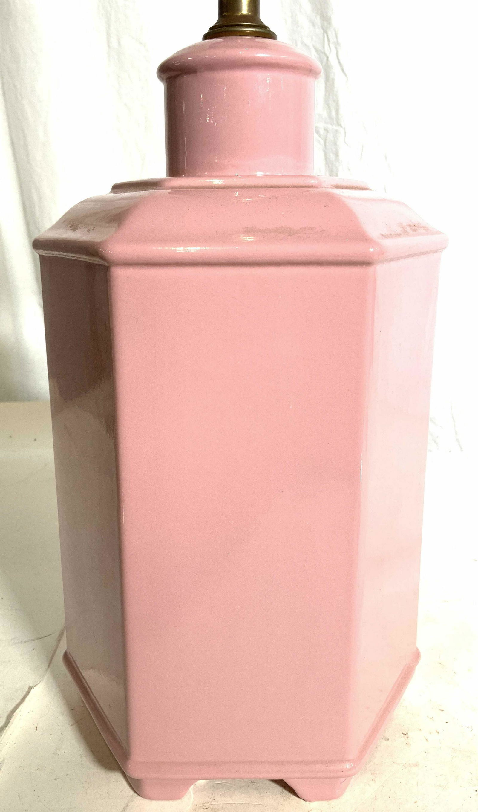 HAEGER Pink Porcelain Table Lamp (1 of 7)