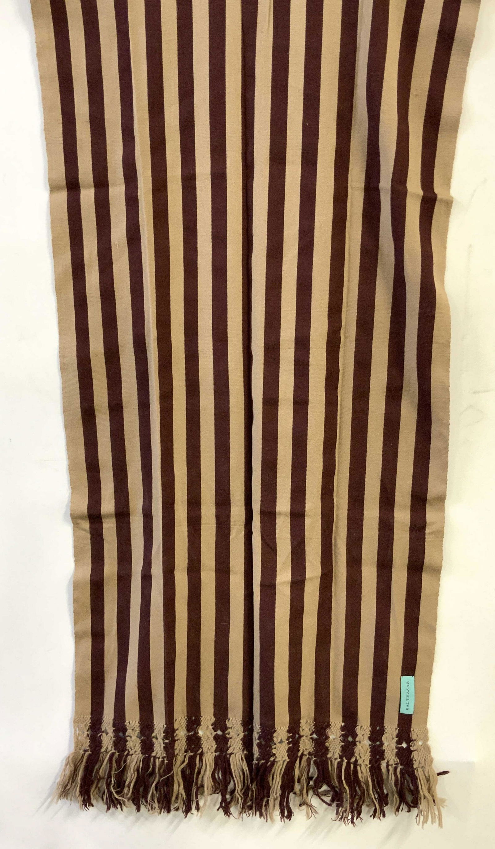 BALTHAZAR Striped Tassel Trim Scarf (1 of 8)