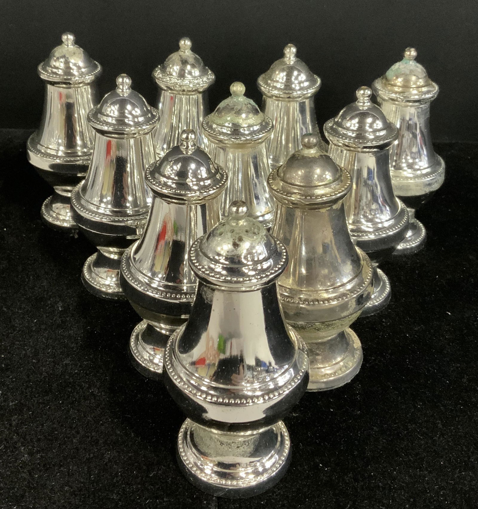 Lot 10 Silver Plated IANTHE Spice Shakers (1 of 5)