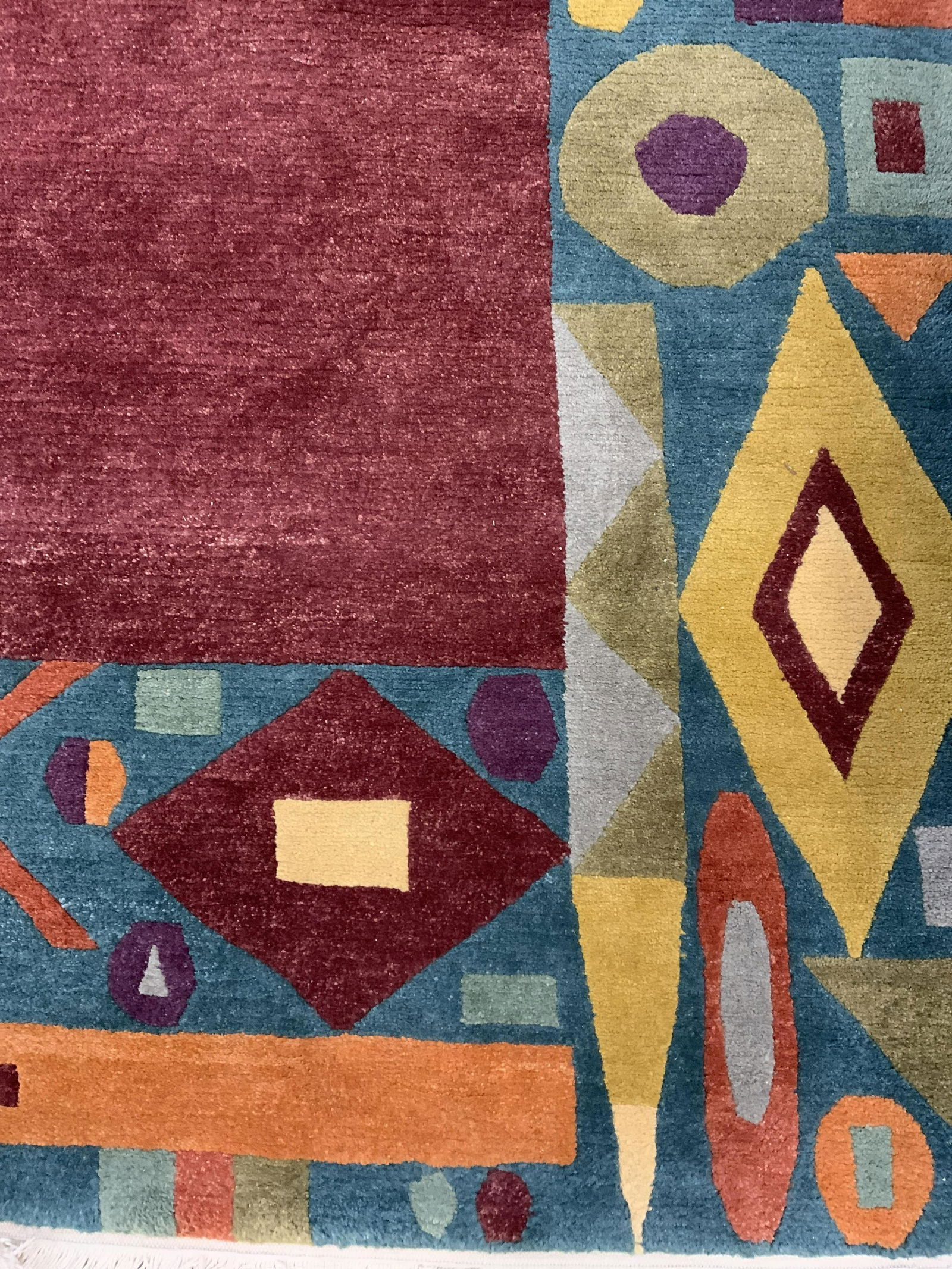 Vintage Wool Room Sized Area Rug, Tibet (1 of 6)