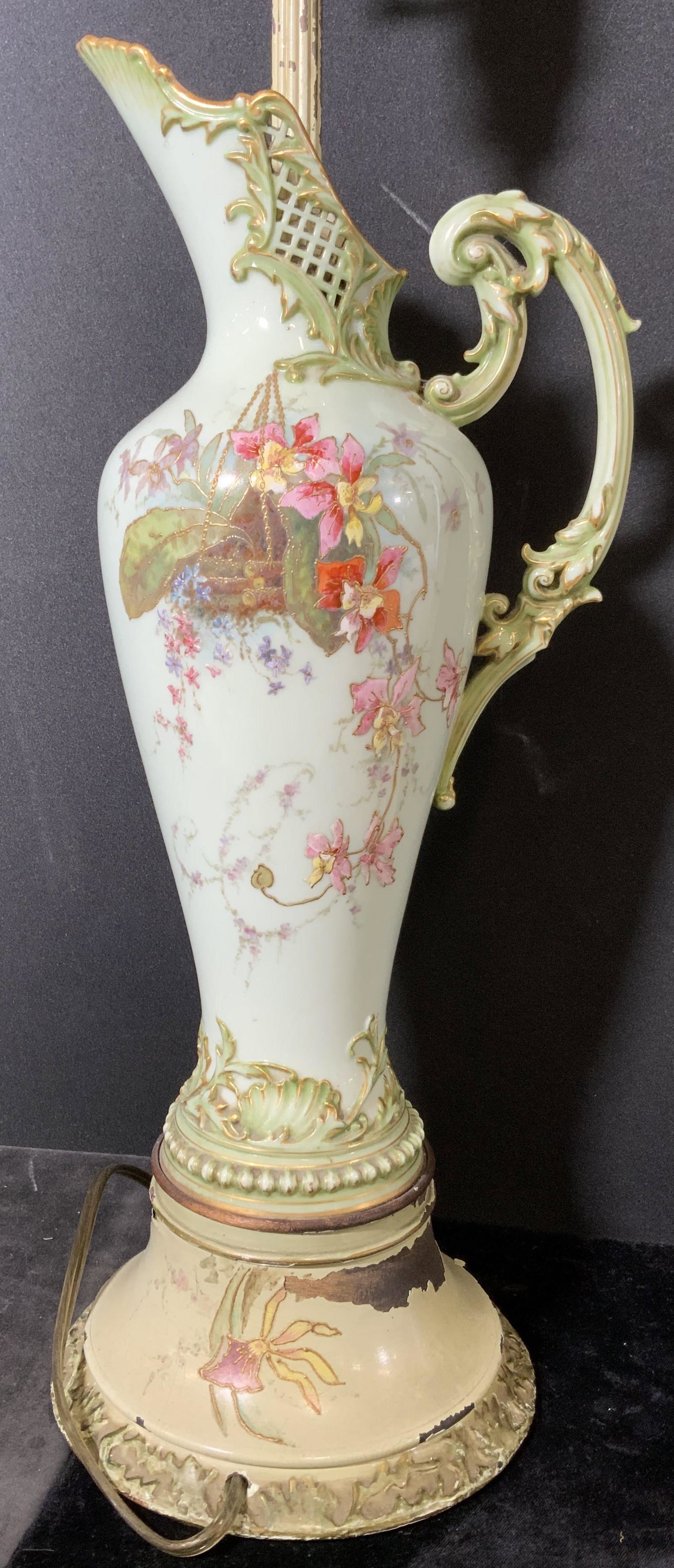 Vintage Ceramic Ewer Tabletop Lamp (1 of 9)