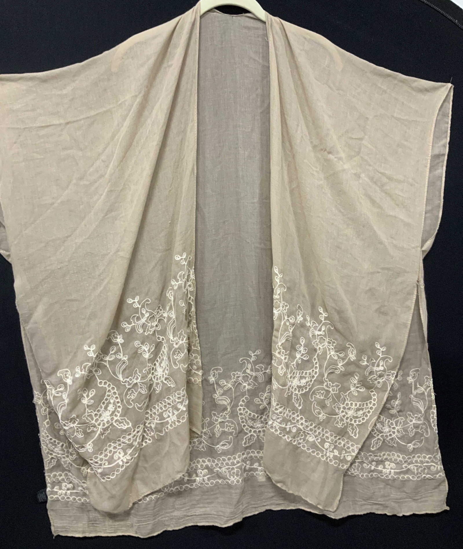 Embroidered Sheer Polyester Muumuu Shirt (1 of 5)