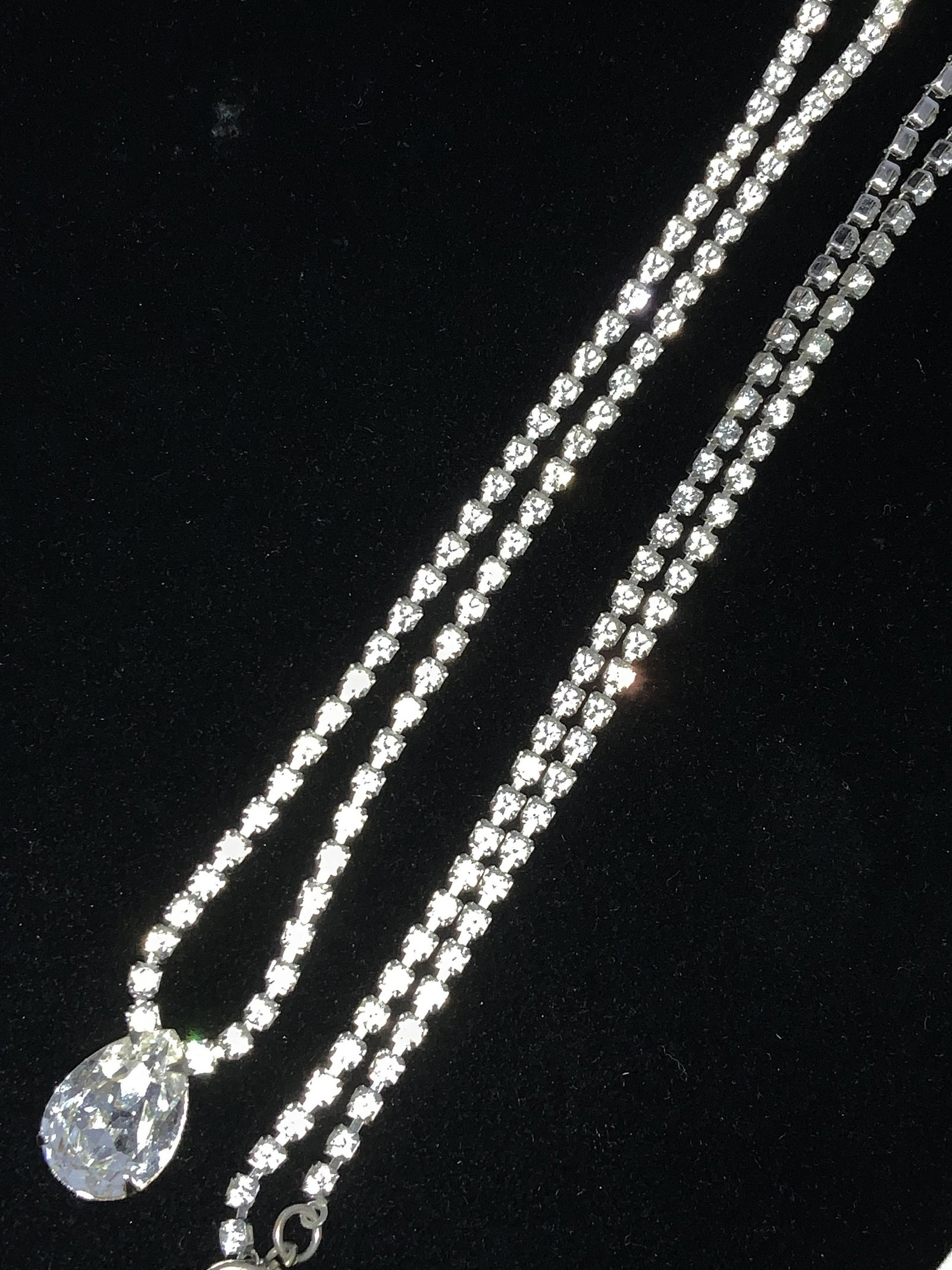 Grp 3 Clear Rhinestone Bracelets & Necklace (1 of 5)