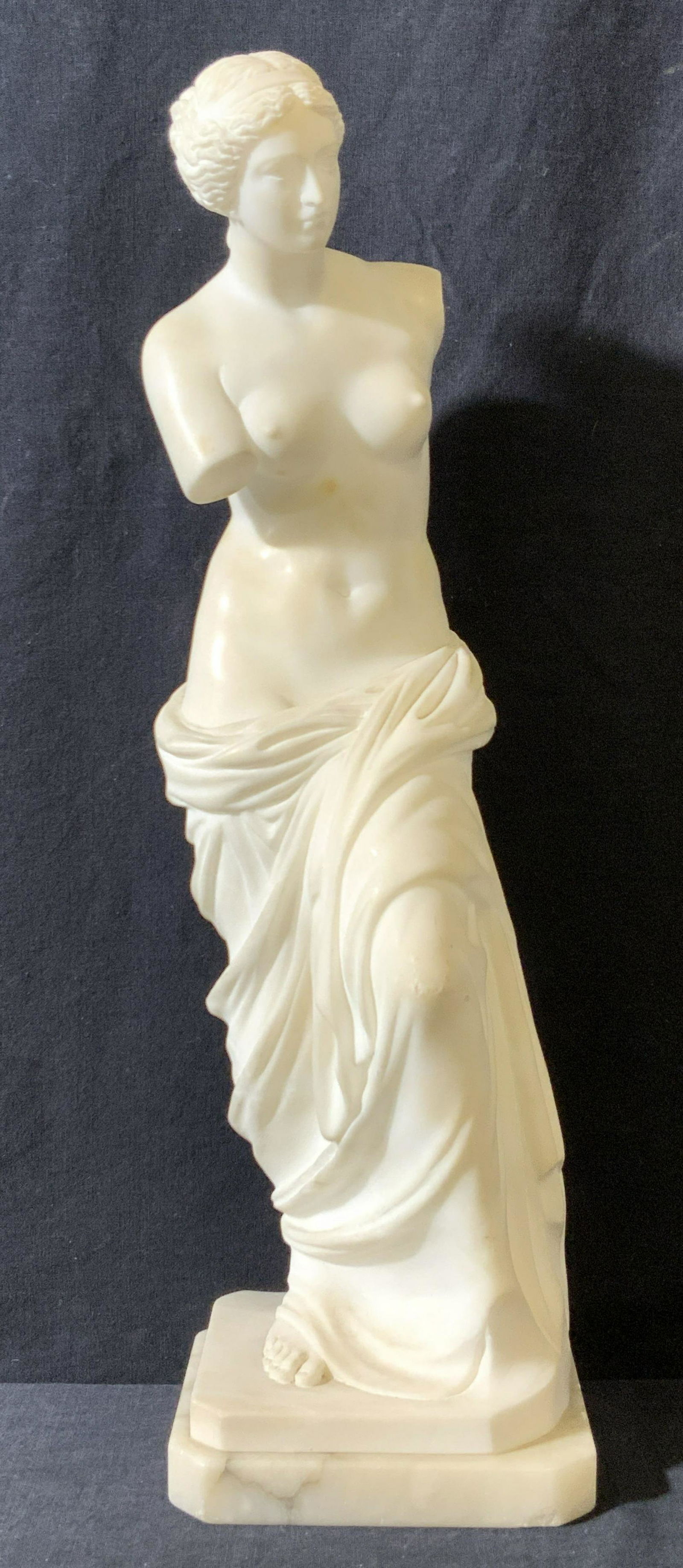 White Natural Stone Venus De Milo Statuette (1 of 9)