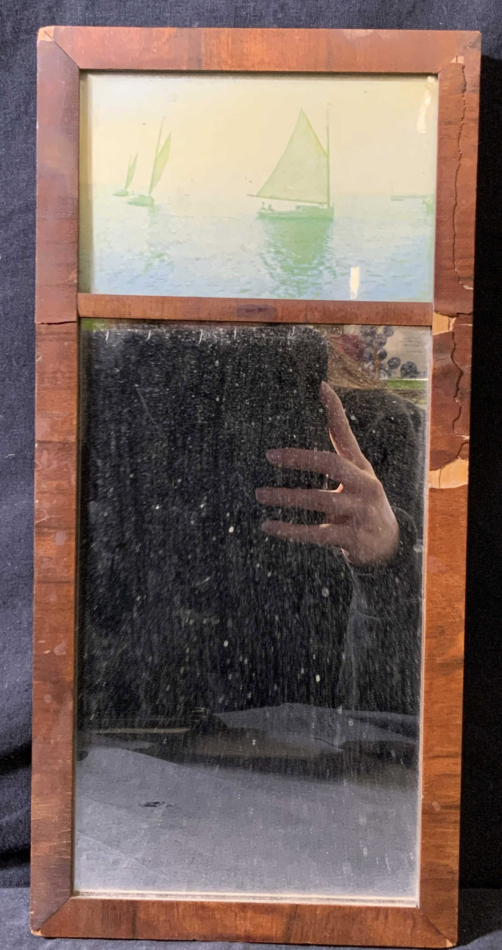 Framed Mirror With Sailboat Photography Print (1 of 6)