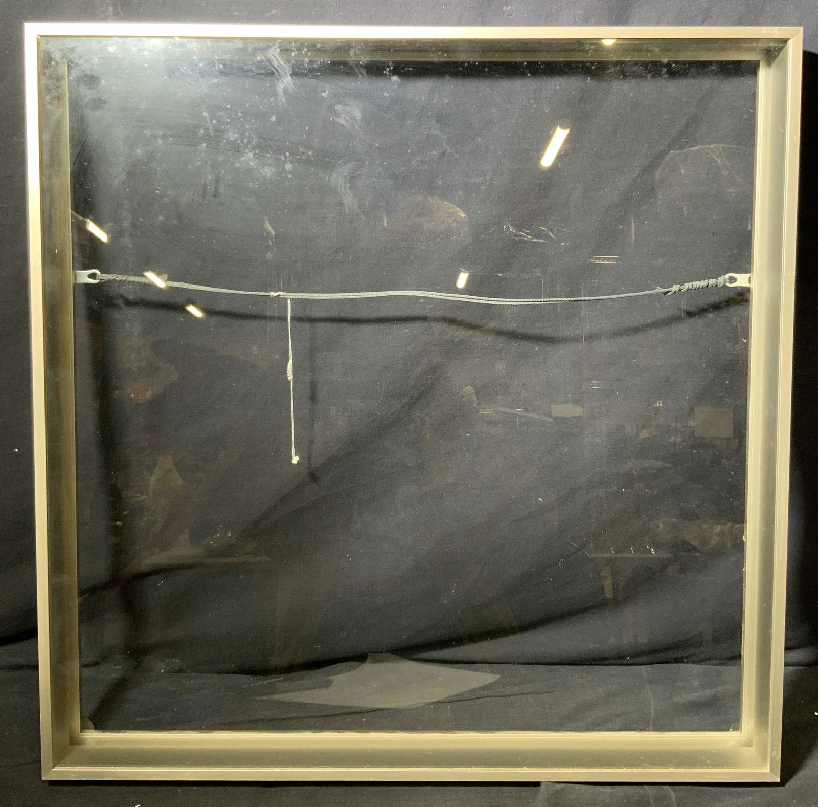 Mid Modern Metal Art Frame With Glass, (1 of 6)