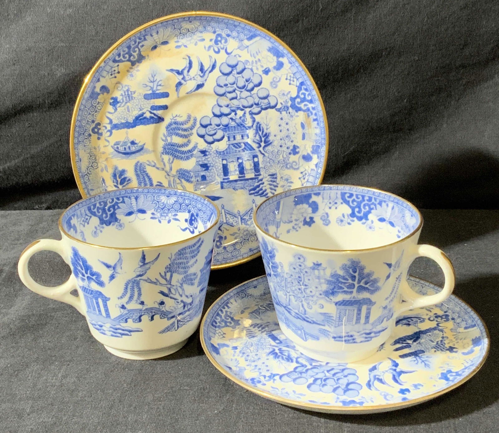 W.T. COPELAND & SONS Pair Porcelain Tea Cups (1 of 4)