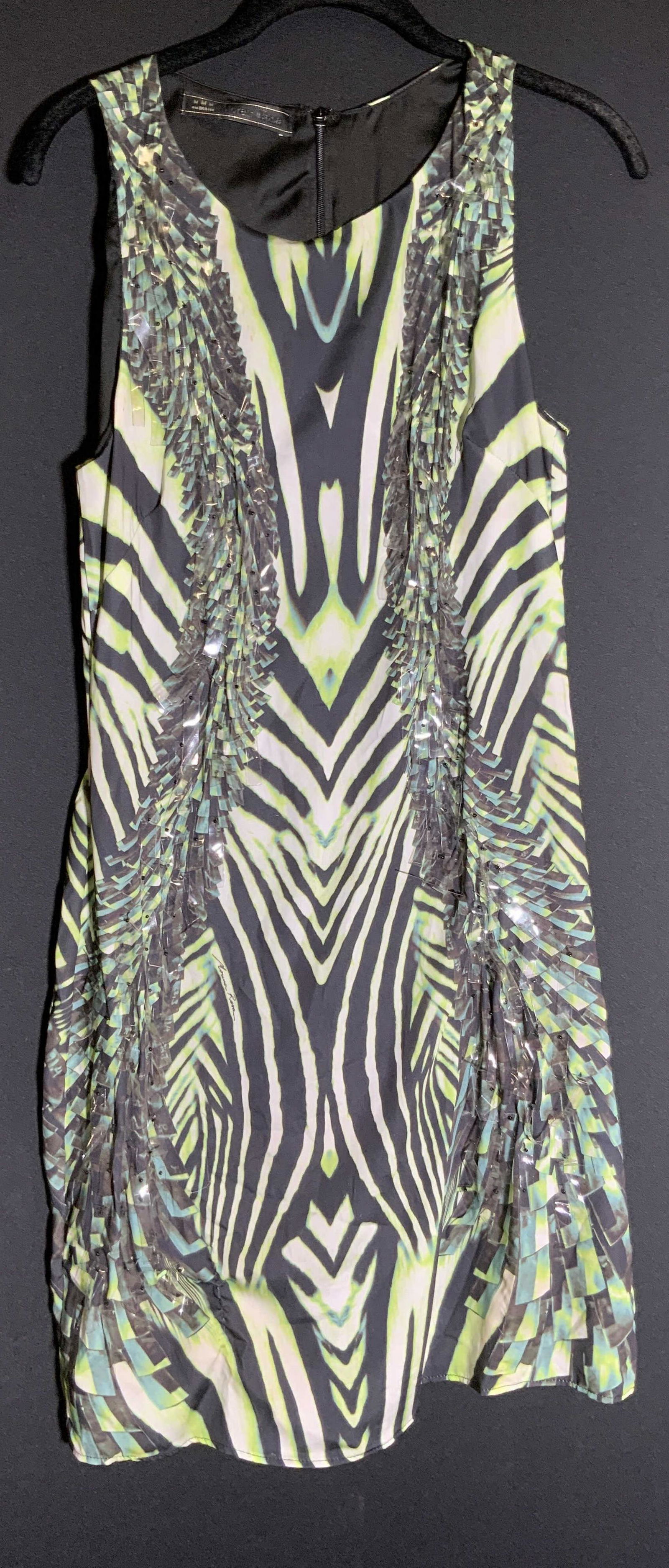 MORENA ROSA Sleeveless Zebra Print Dress (1 of 12)
