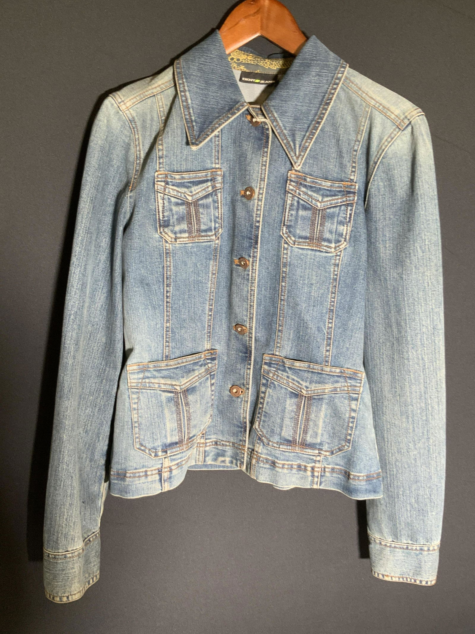 DKNY JEANS Denim Style Button Up Jacket (1 of 12)