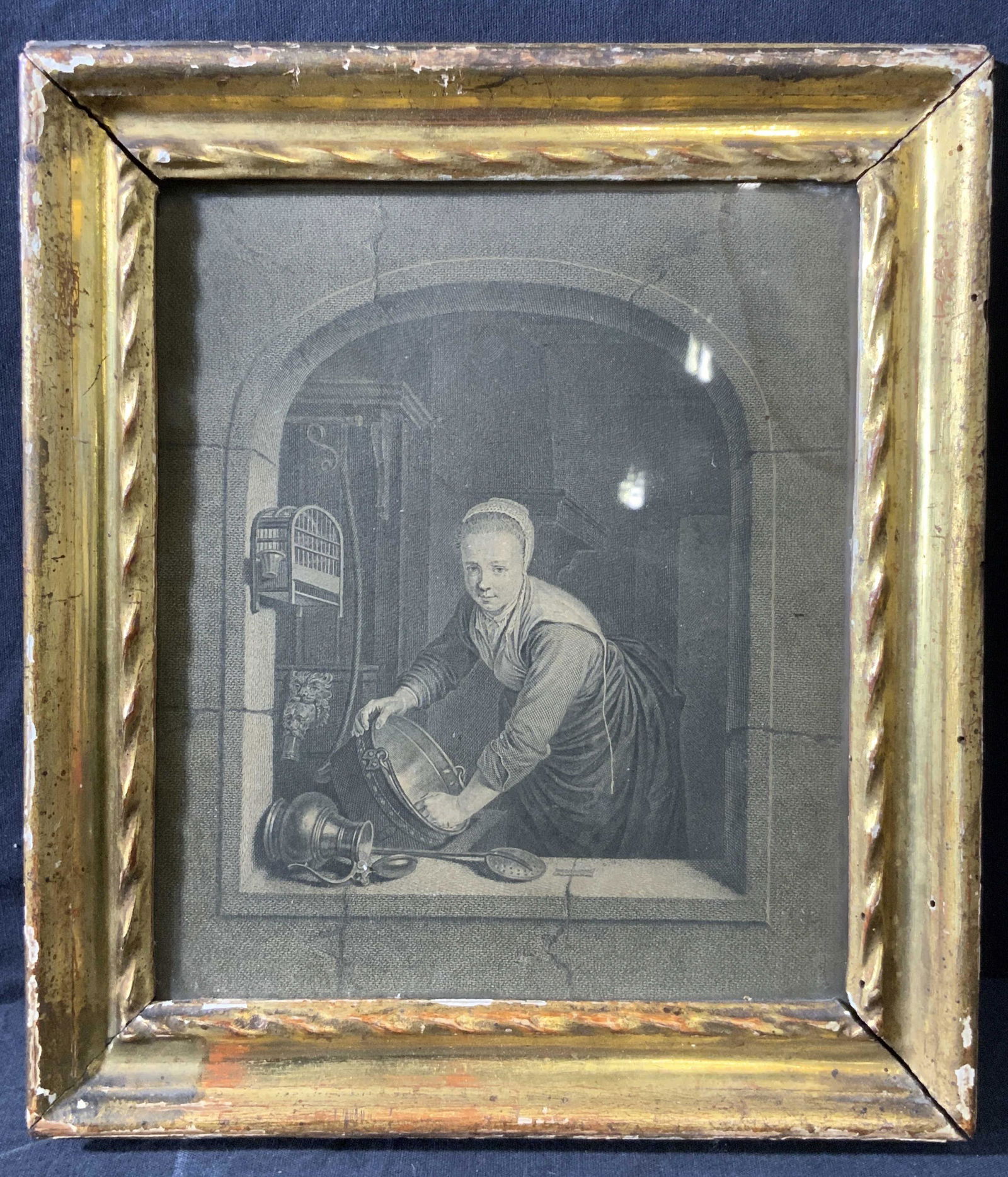 JEAN GEORGES WILLE La Mangere Hollandoise Print (1 of 5)