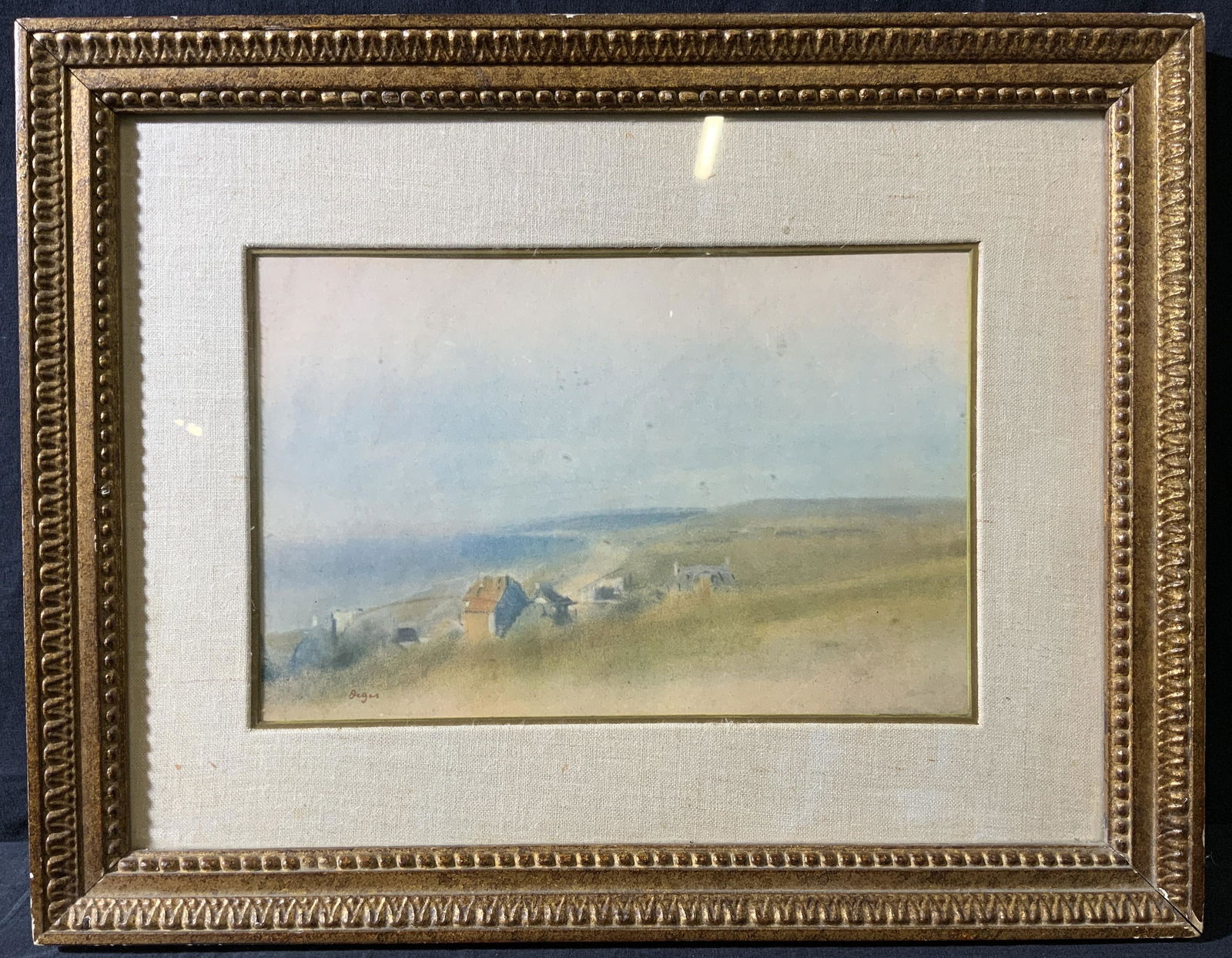 DEGAS Watercolor Landscape Lithograph (1 of 5)