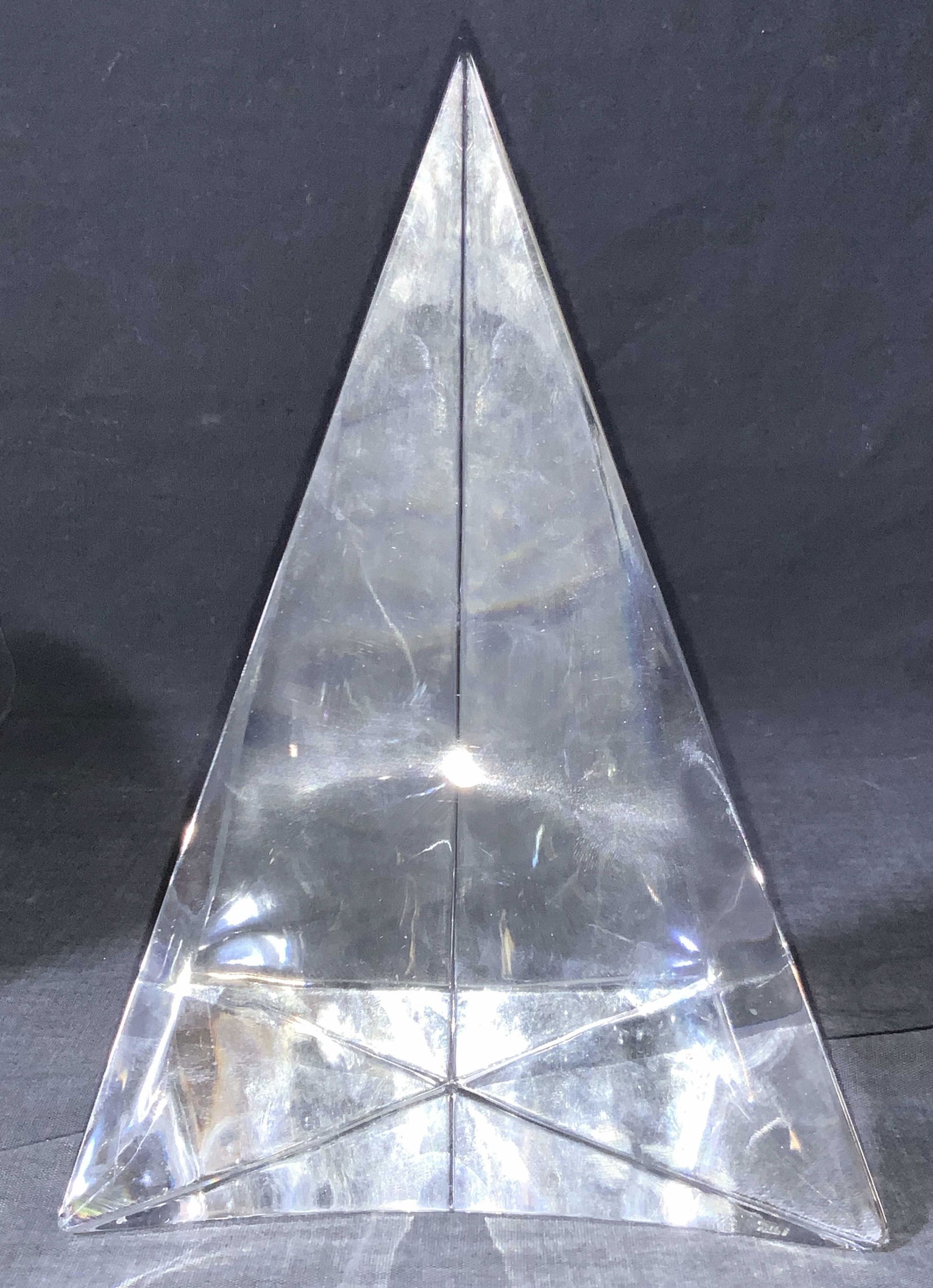 Triangular Glass Tabletop Ornament (1 of 8)