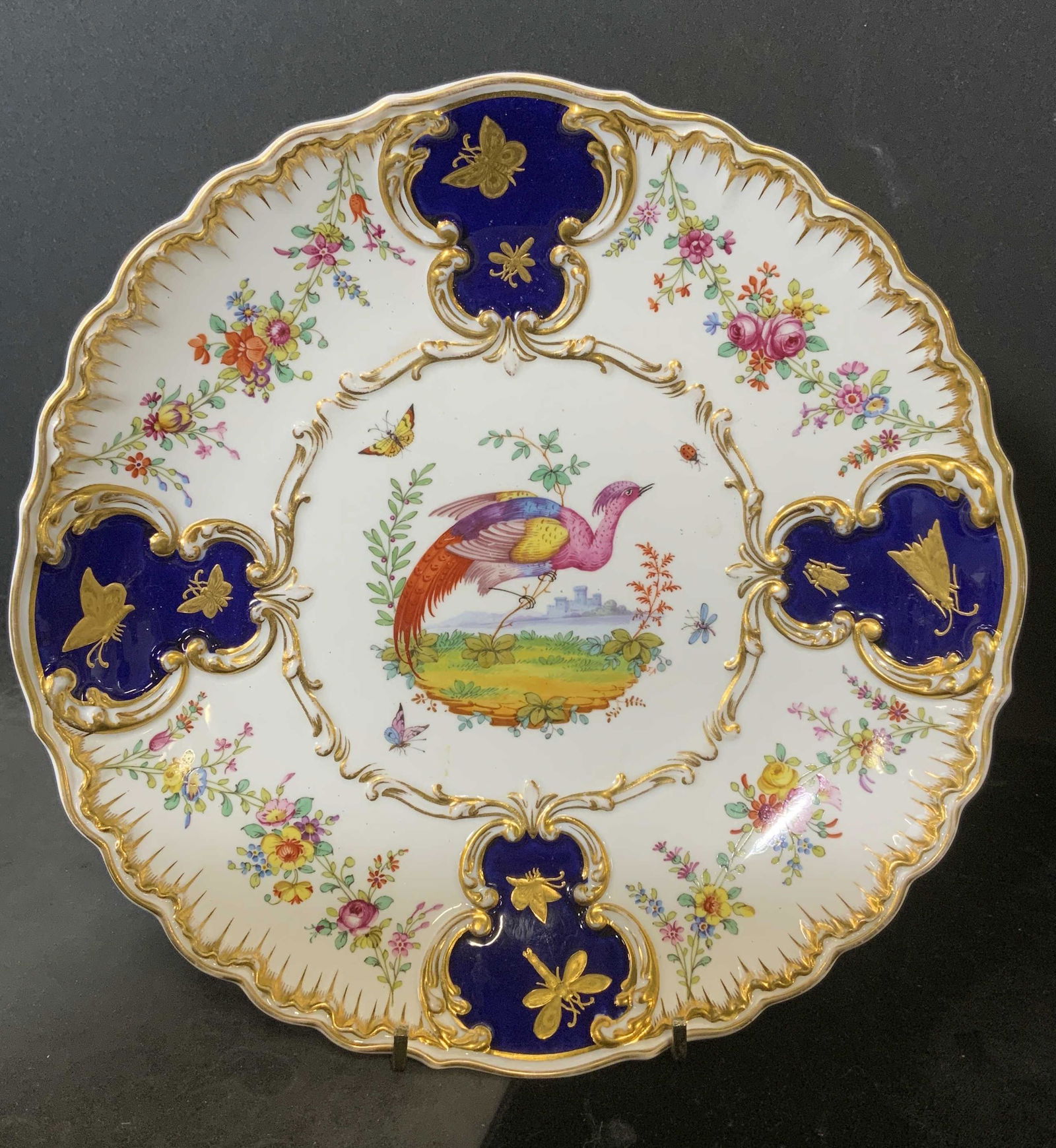 SPODE Hand Painted Ceramic Plate (1 of 6)