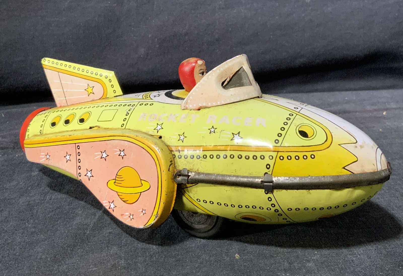 1950s Masudaya Friction Space Ship Rocket Racer (1 of 7)