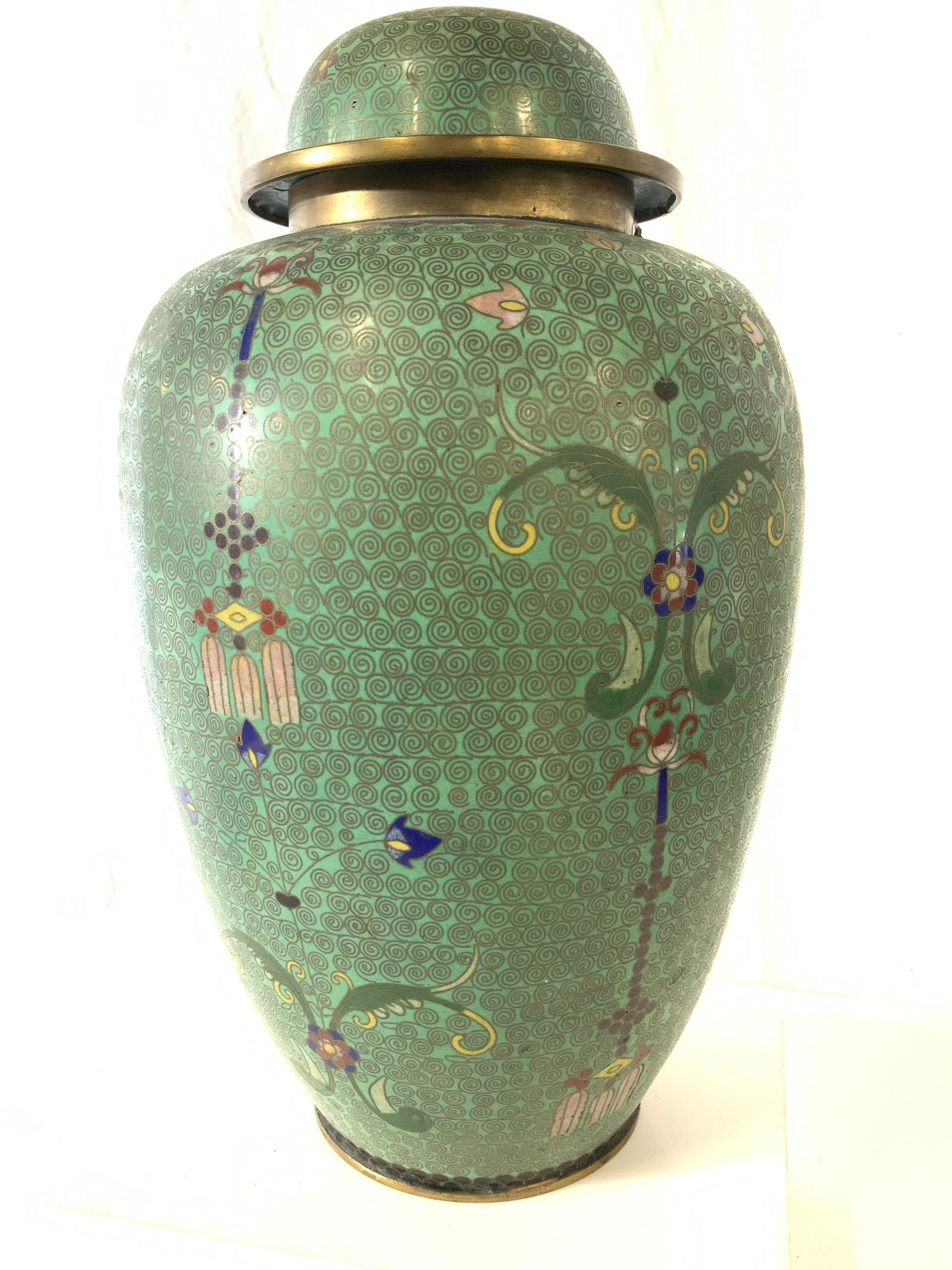 Vintage Chinese Cloisonne Ginger Jar (1 of 7)