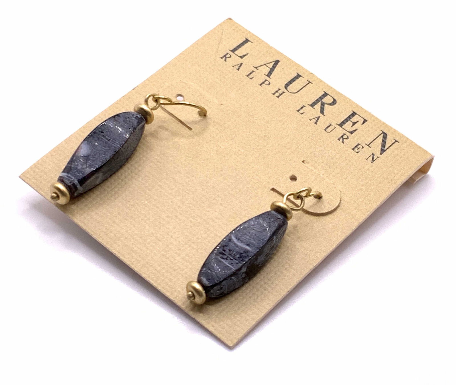 RALPH LAUREN NWT Polished Faux Gemstone Earrings (1 of 9)