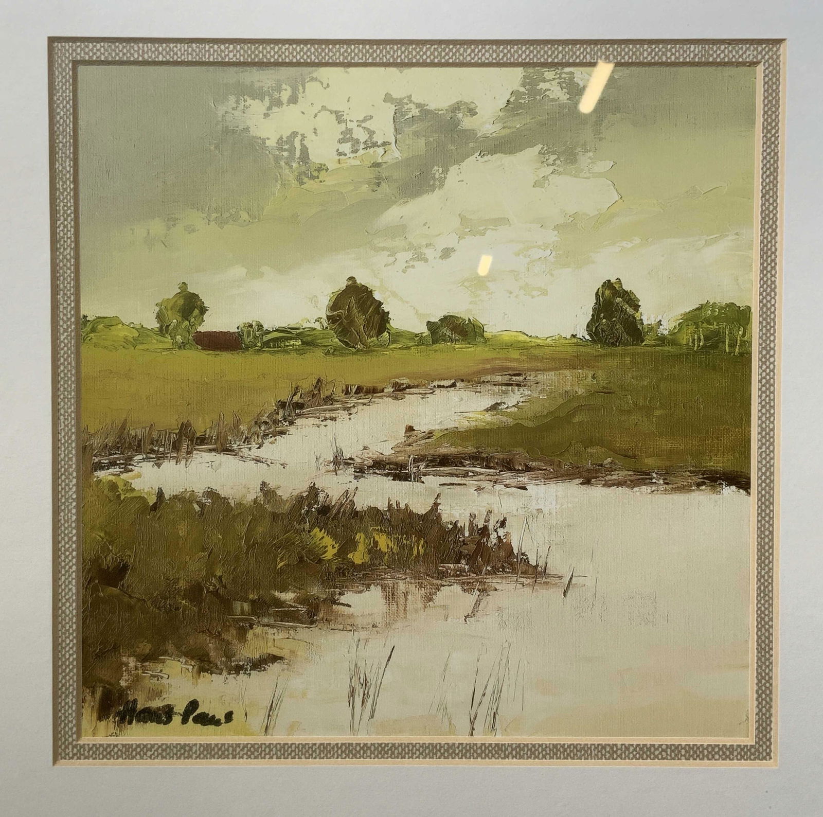HANS PAUS Lithograph of Impressionist Landscape (1 of 7)