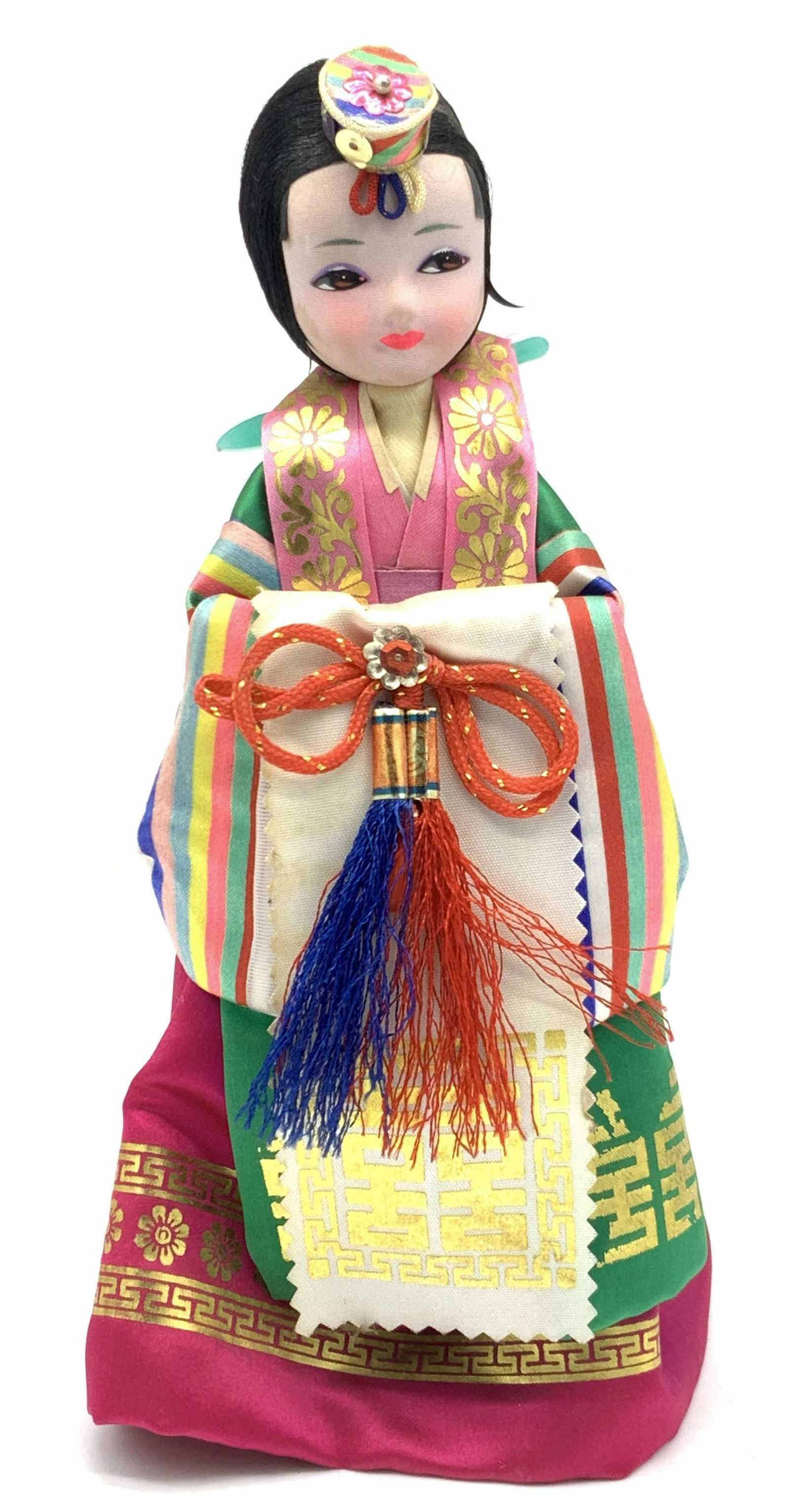 Asian Fabric Doll Figure, Korean (1 of 9)