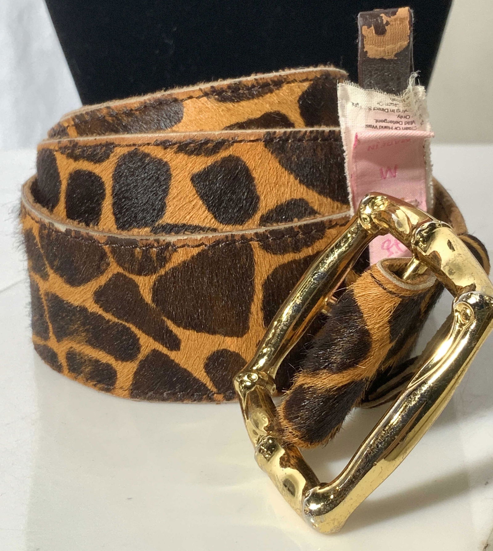 Lilly PULTZER GIRAFFE Pattern Belt, Med (1 of 8)