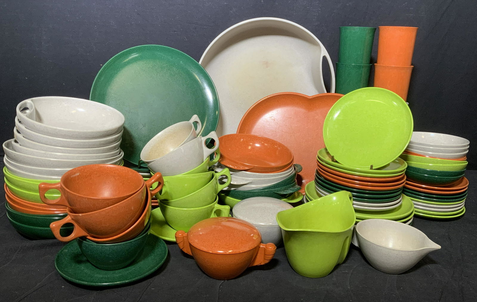 Set98pc Branchell COLOR FLYTE MCM Melamine Dishes (1 of 7)