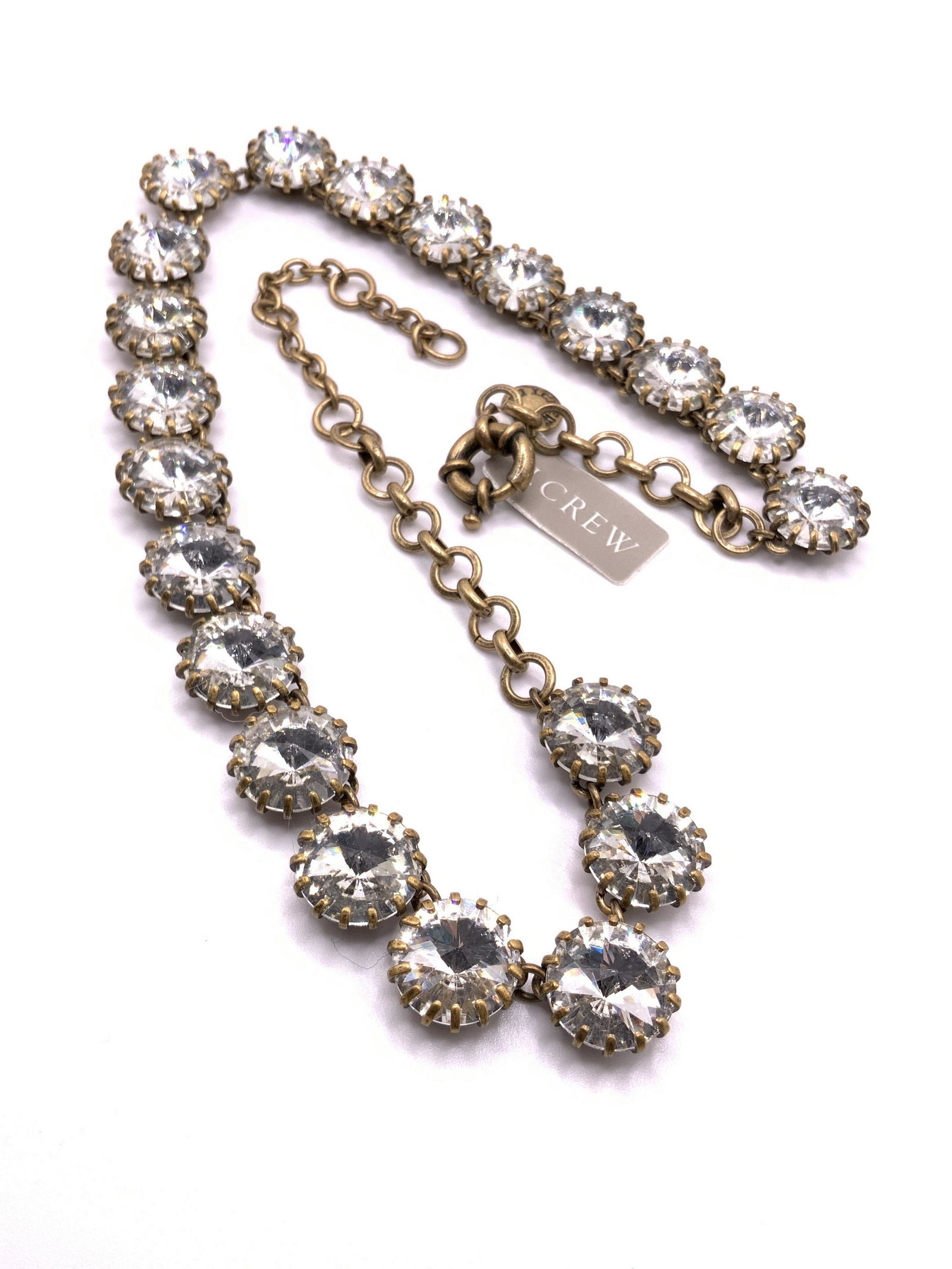 J. CREW NWT Circular Crystal Necklace, Jewelry (1 of 10)
