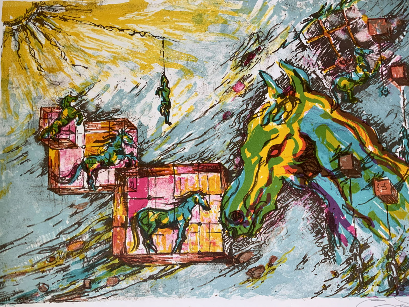 Group Lot 3 GROSMEN Signed Horse Serigraphs (1 of 15)