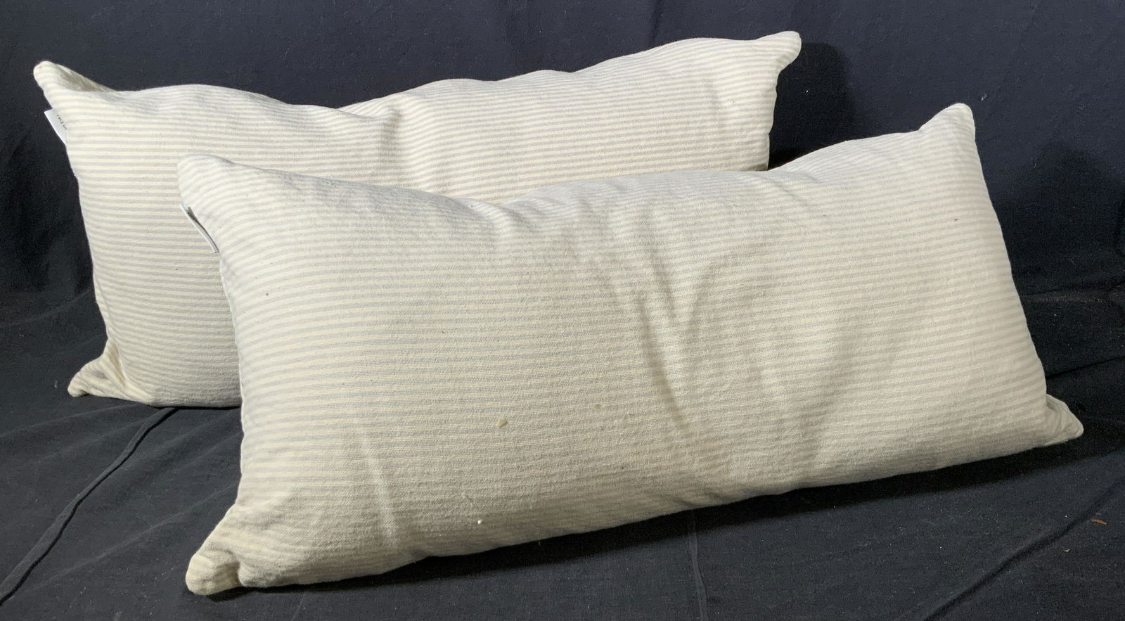 Vntg Cotton Calvin Klein Bolster Pillows Pair (1 of 8)