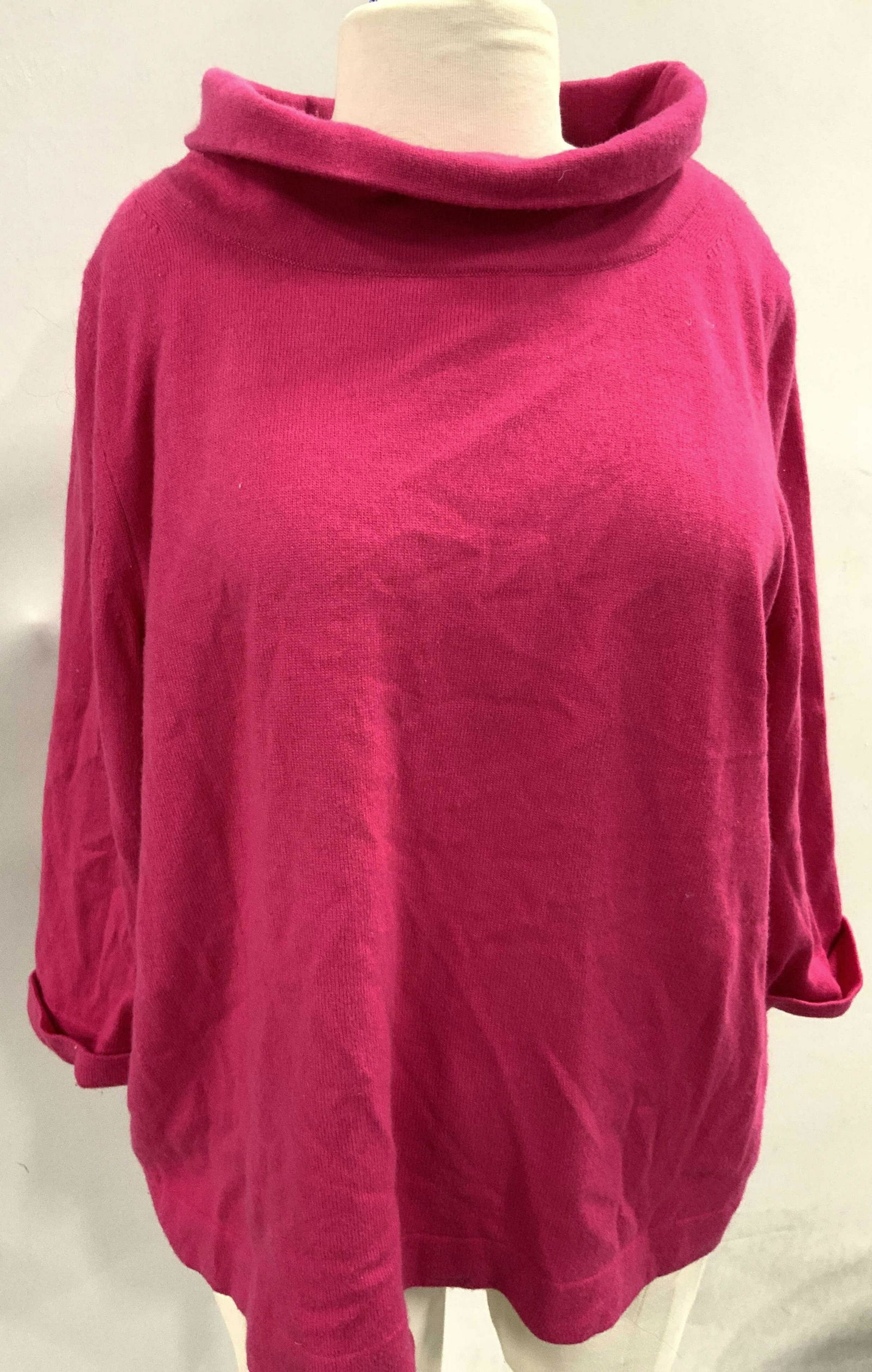 PURE COLLECTION Hot Pink Cashmere, Plus Size (1 of 10)