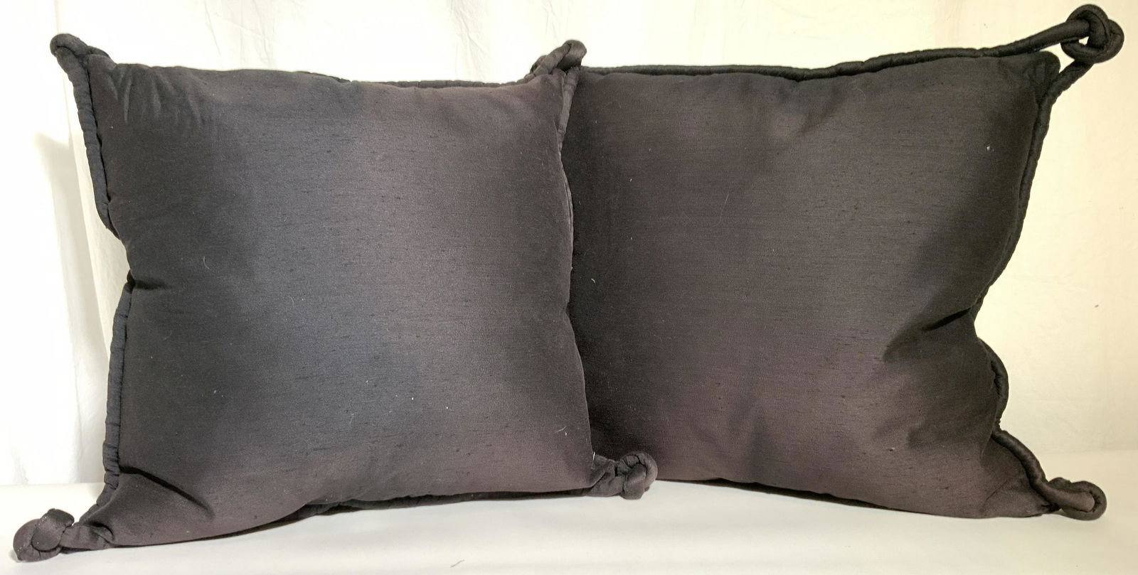 Pair Metallic Brown Throw Pillows (1 of 7)