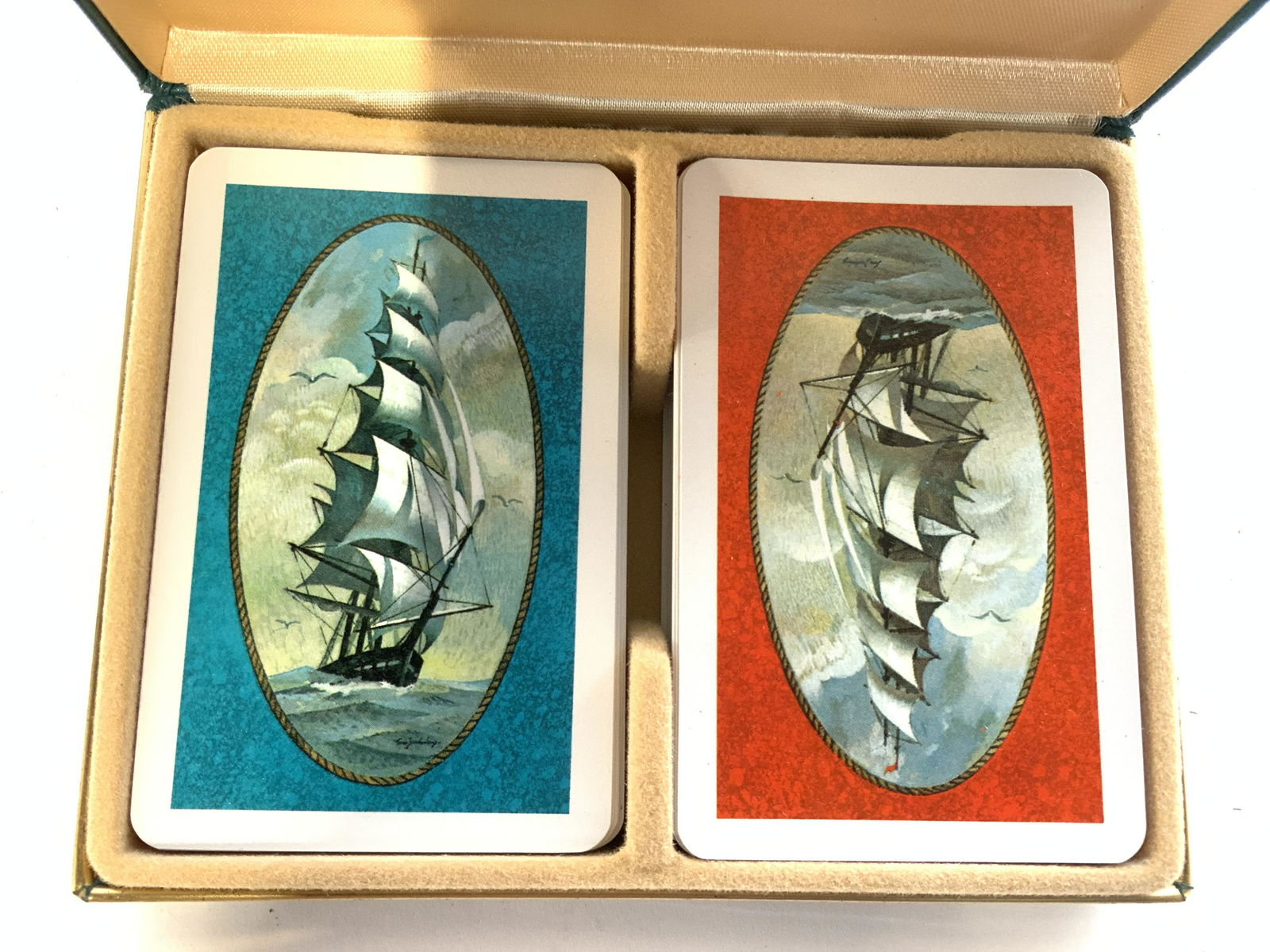 Gr Lot Checkerboard KEM Playing Cards & Backgammon (1 of 9)