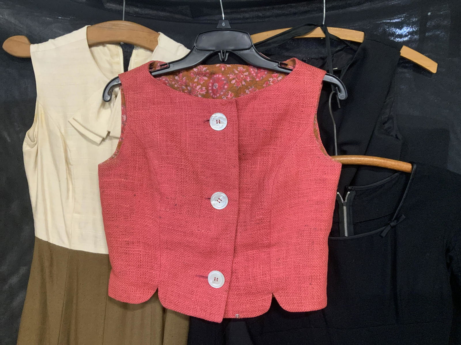 Lot 4 Vintage 1960s Dresses & Vest (1 of 14)