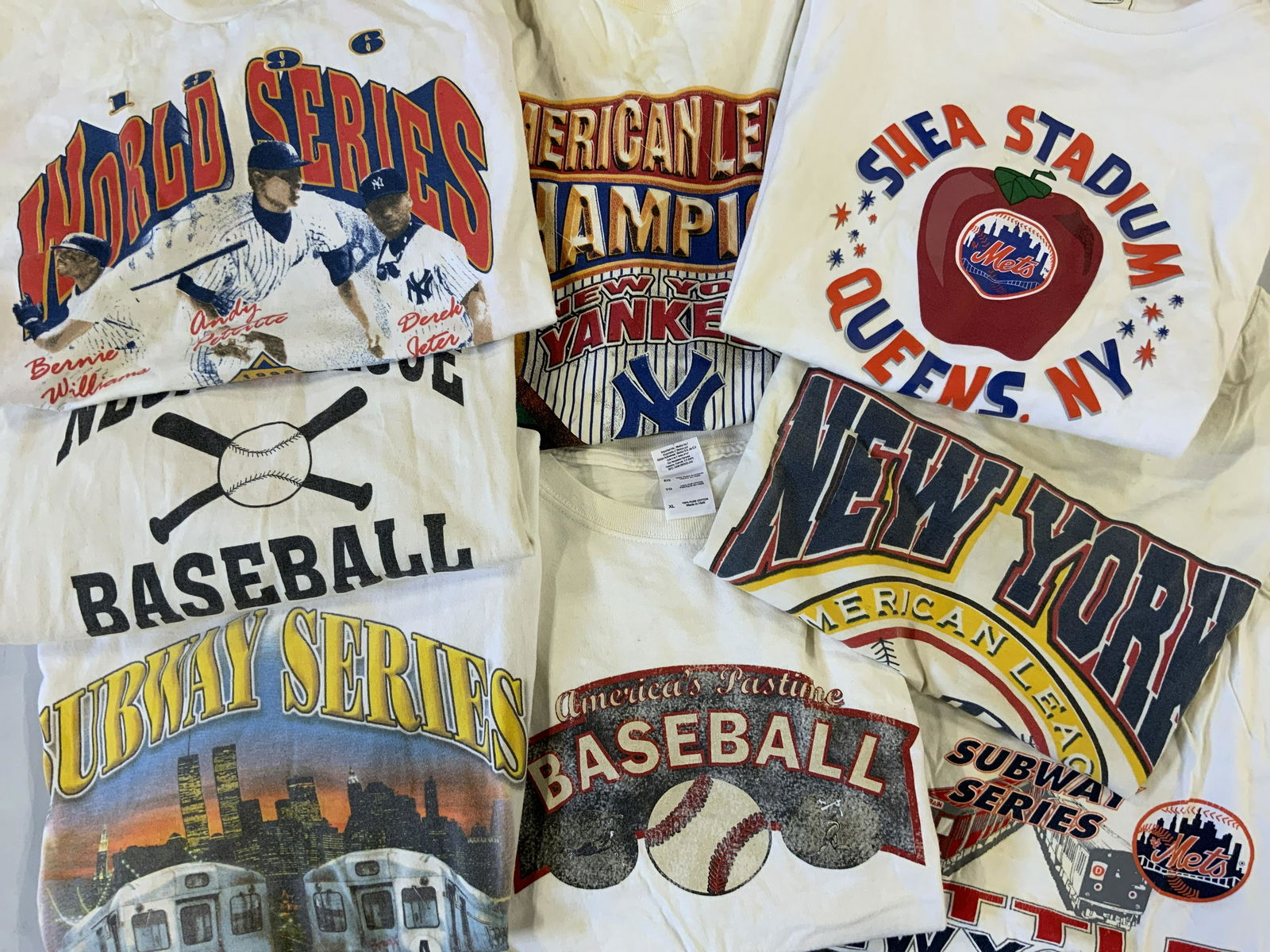 Lot of 8 Vintage Baseball T-Shirts (1 of 4)