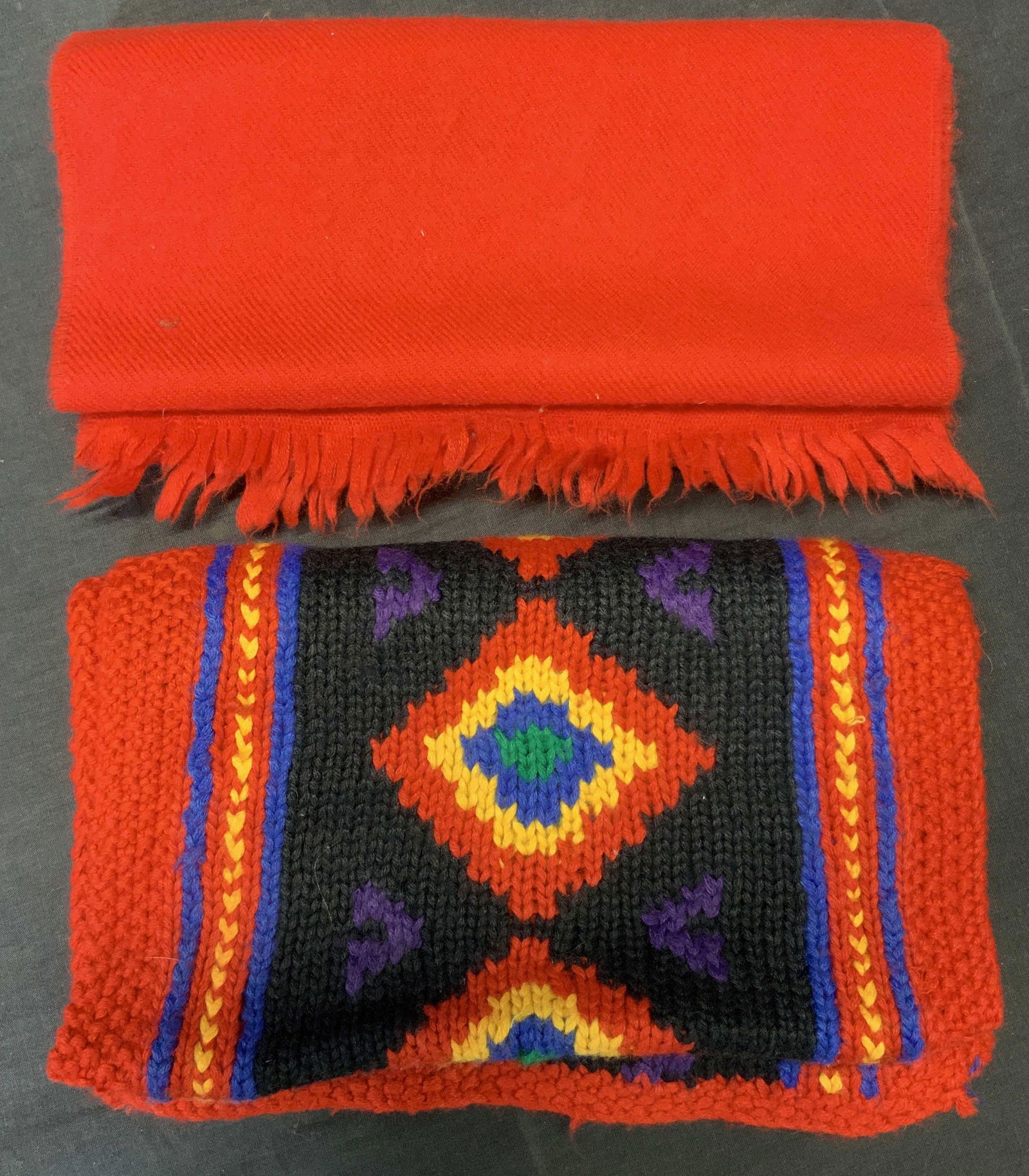 Morgan Taylor Knit & Wool Red Scarves (1 of 8)